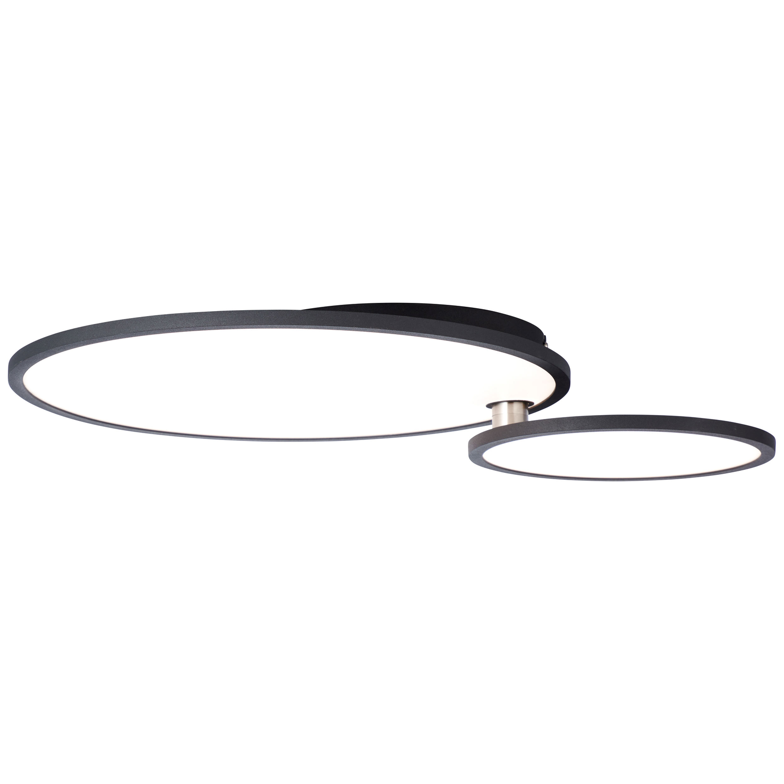 Plafonnier LED Bility, rond, cadre noir