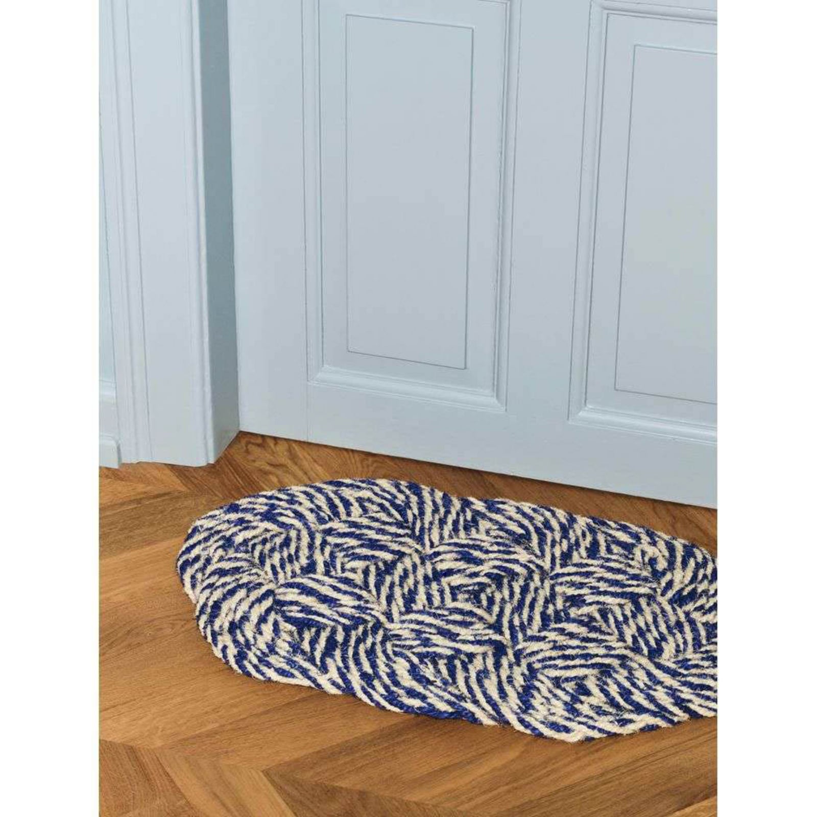 Coco Swirl Ovimatto Blue/Off-White - Hay