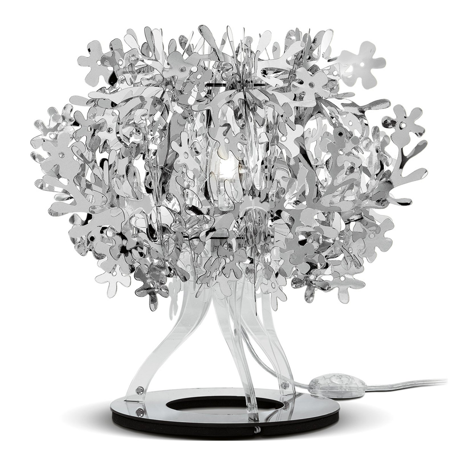 Slamp Fiorellina - sølvfarvet bordlampe