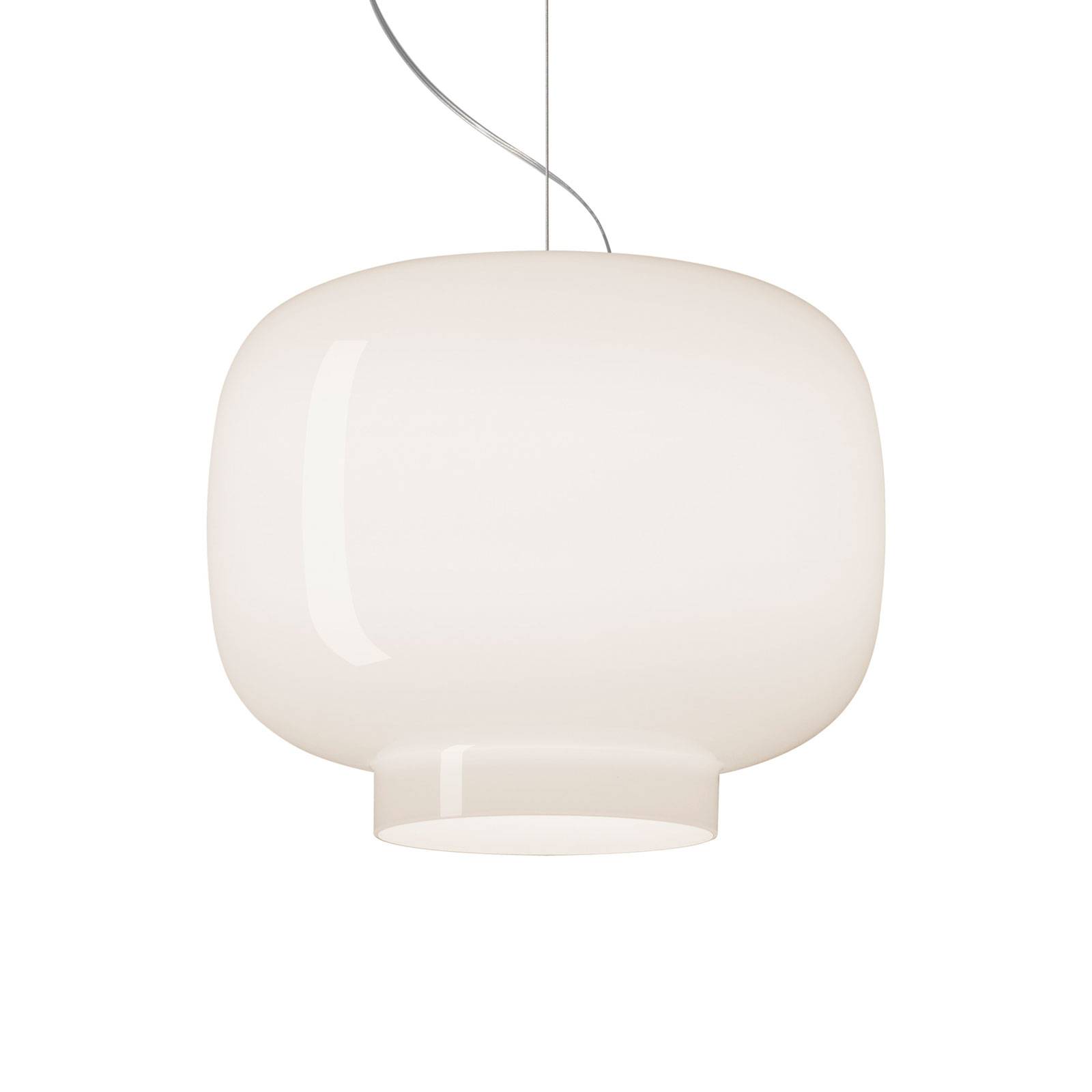 Foscarini Chouchin Bianco 3 MyLight LED hanging, for Kitchen, blown glass, E27, 21 W, H: 25 cm
