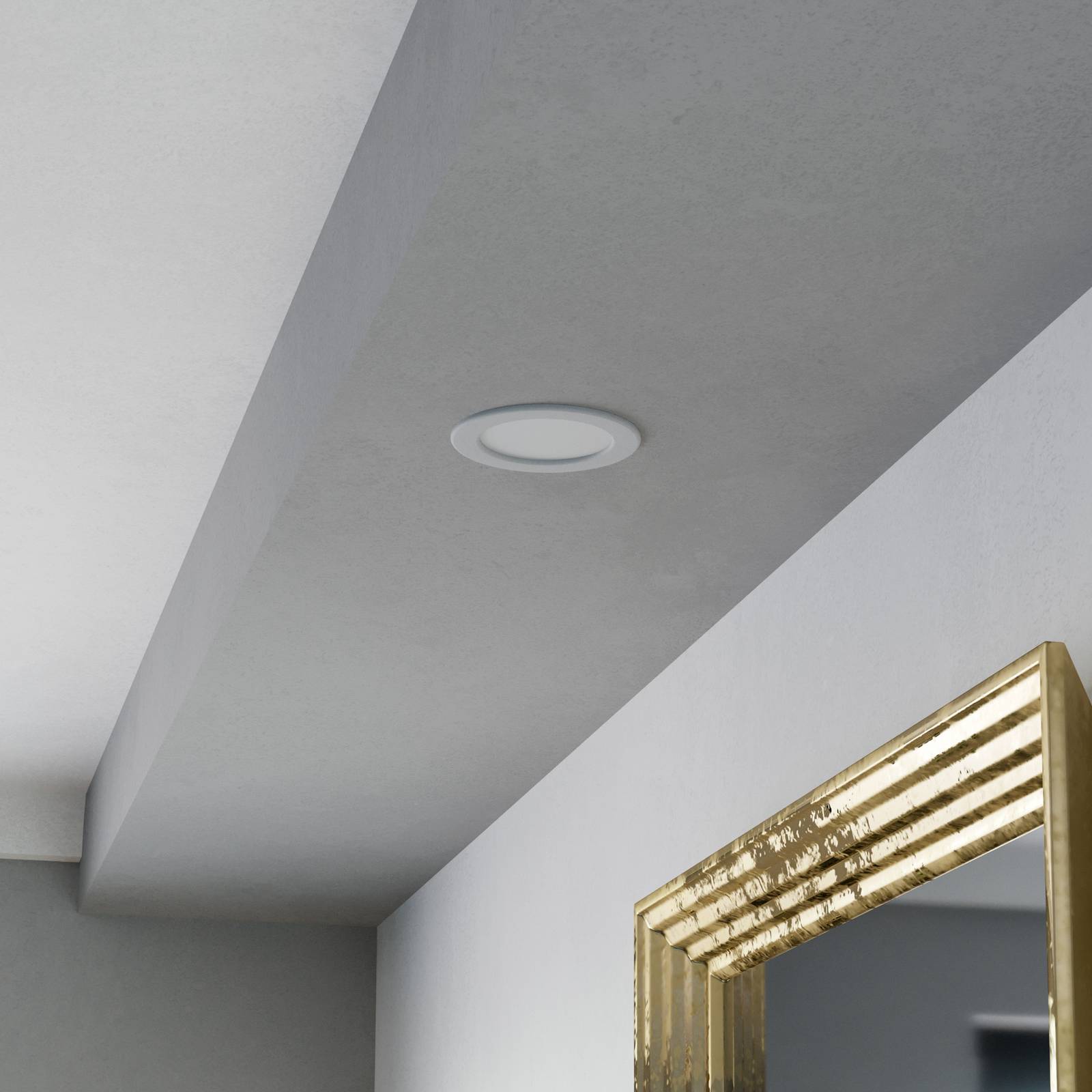 EGLO connect Luminaire encastrable LED intelligent Fueva 6-Z, blanc, Ø 12 cm