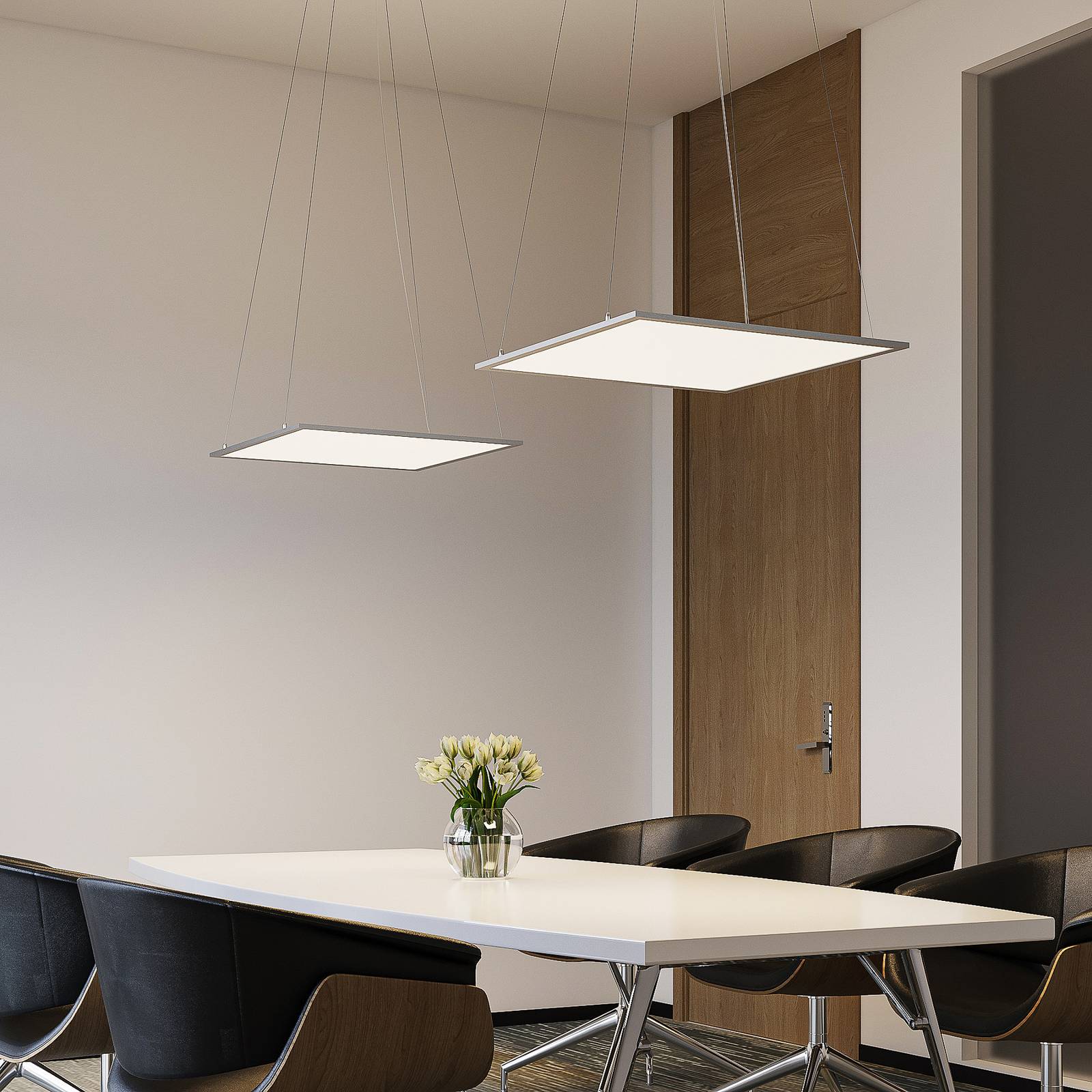 Lindby Luram LED-hengelampe CCT kvadratisk