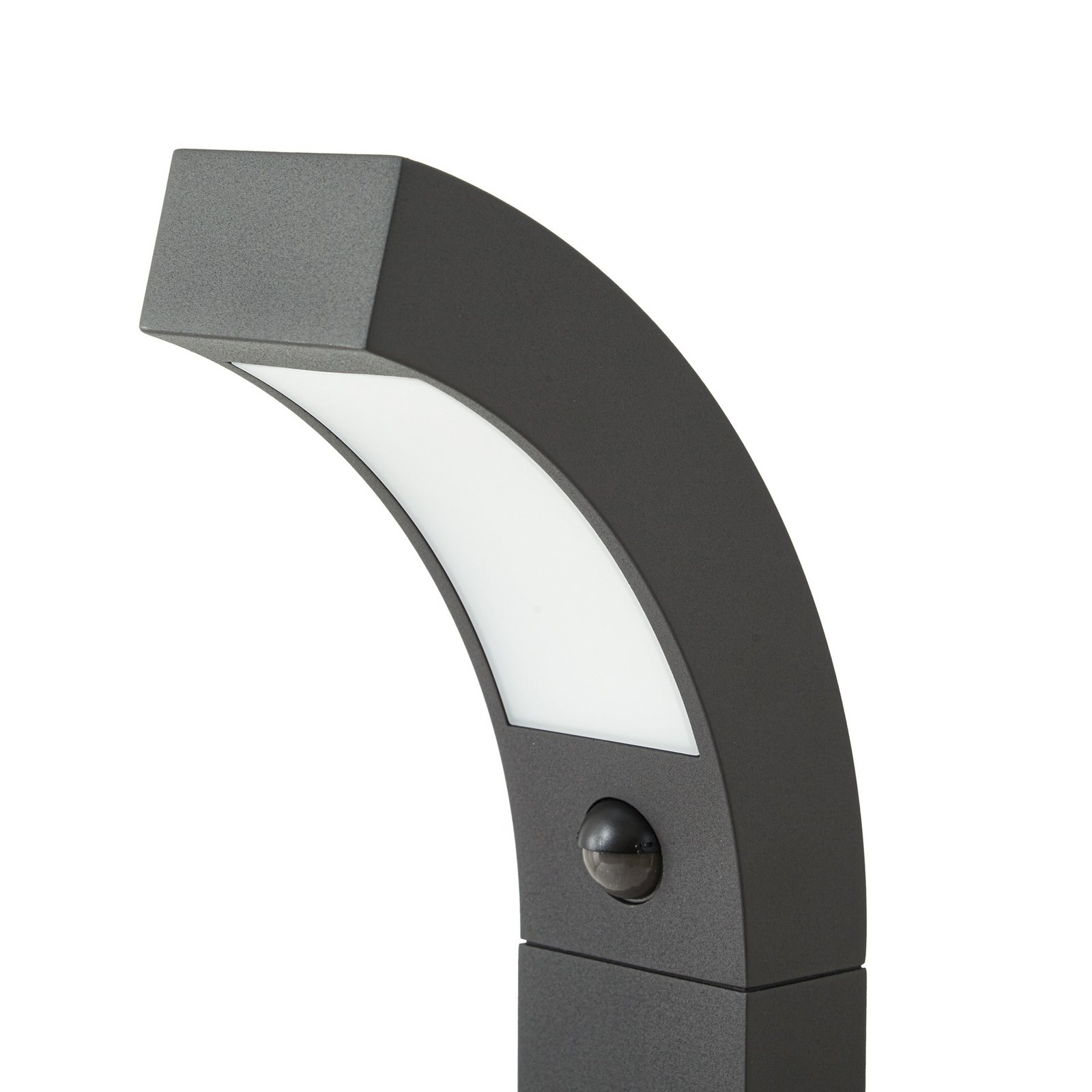 Lucande Borne lumineuse LED Lennik, capteur, 100 cm, anthracite
