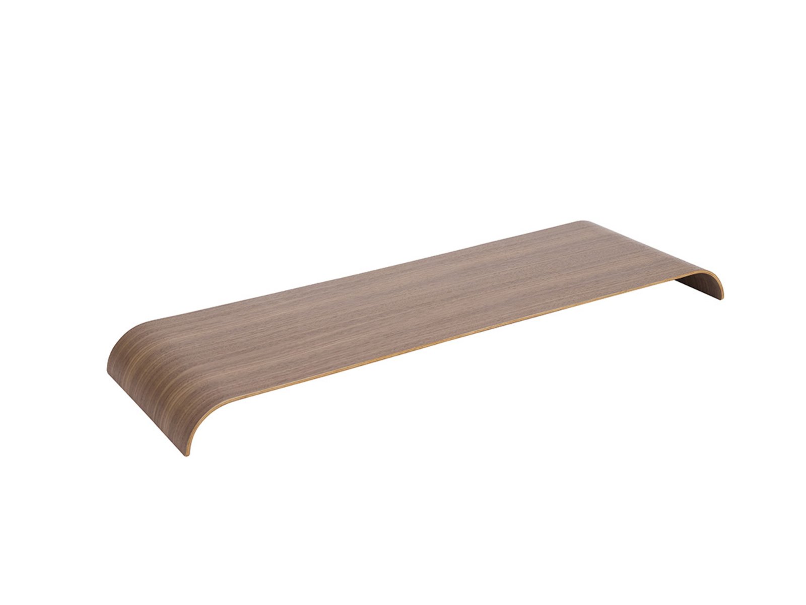 Curva Lemn Tavă pentru Raft L81xW25,3xH5,4 Walnut - AYTM