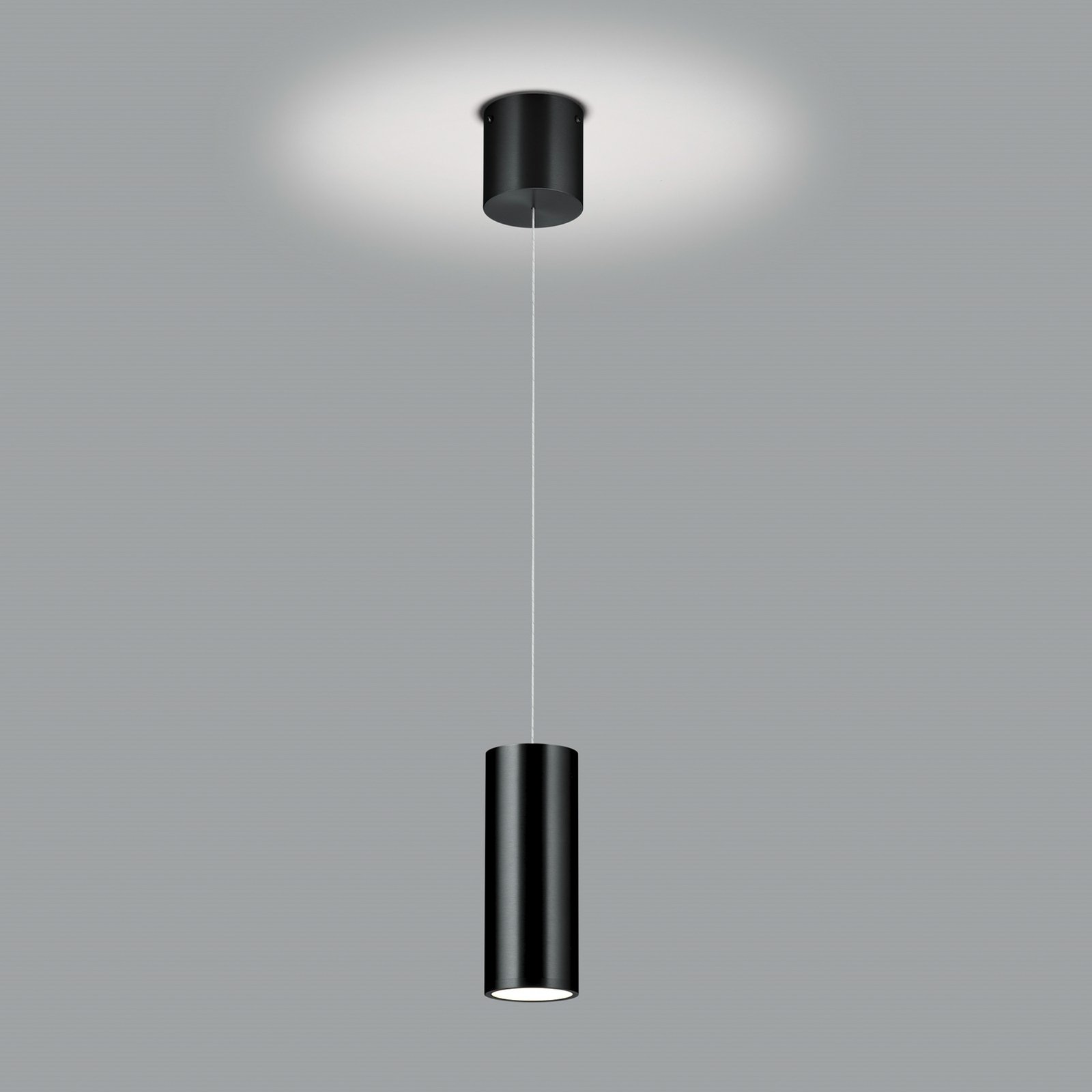 Suspension LED Helli up/down à 1 lampes noire