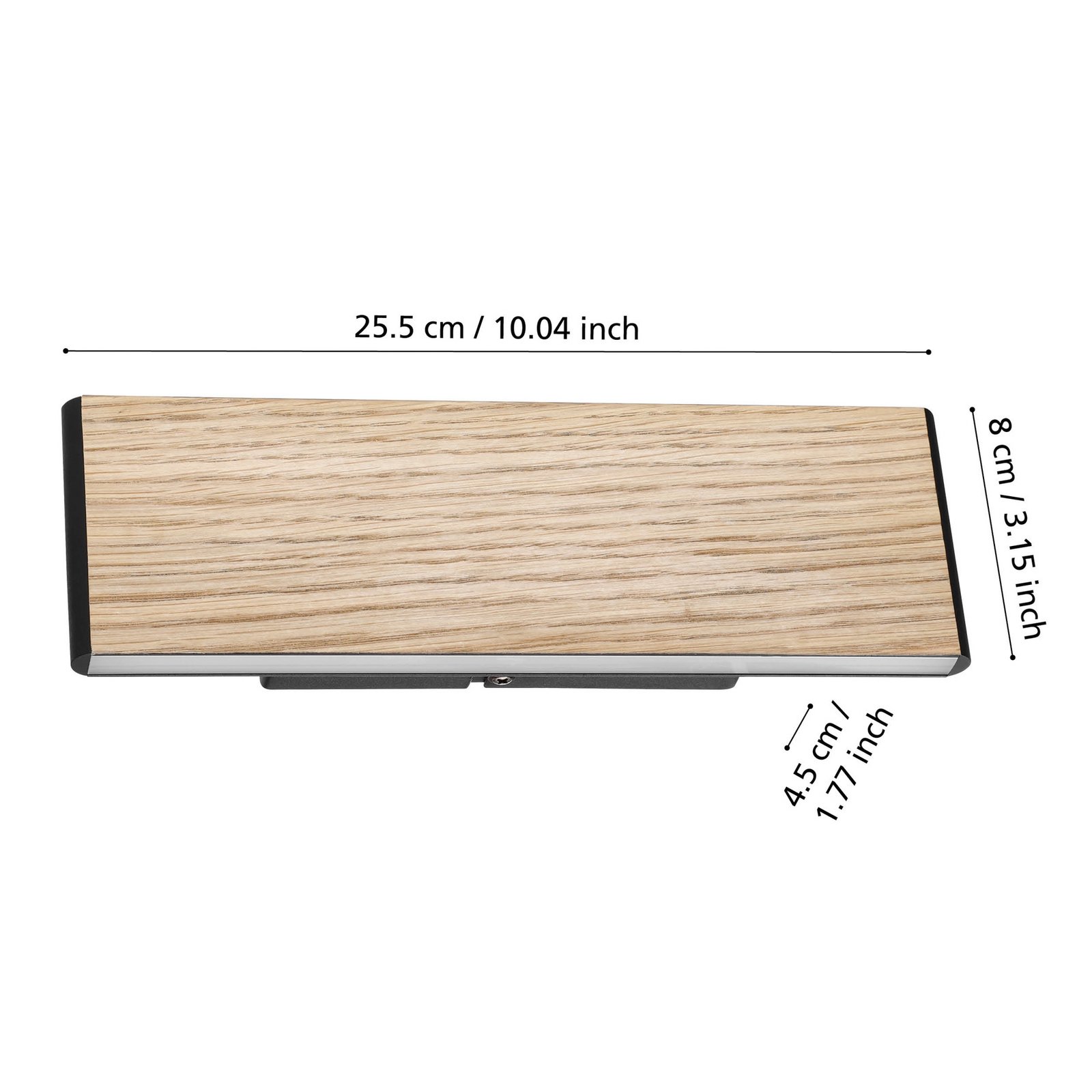 EGLO Stars Of Light Applique a LED Climene, finitura legno, alluminio