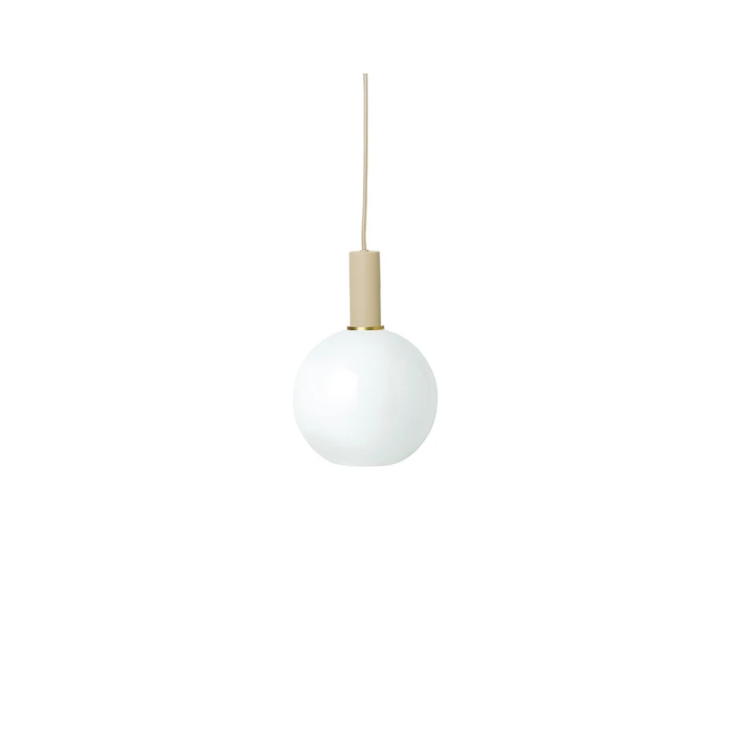 ferm LIVING - Collect Pendel Opal Sphere Low Cashmere