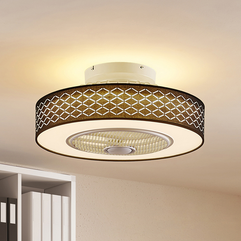 Lindby Taim LED-Deckenventilator, schwarz