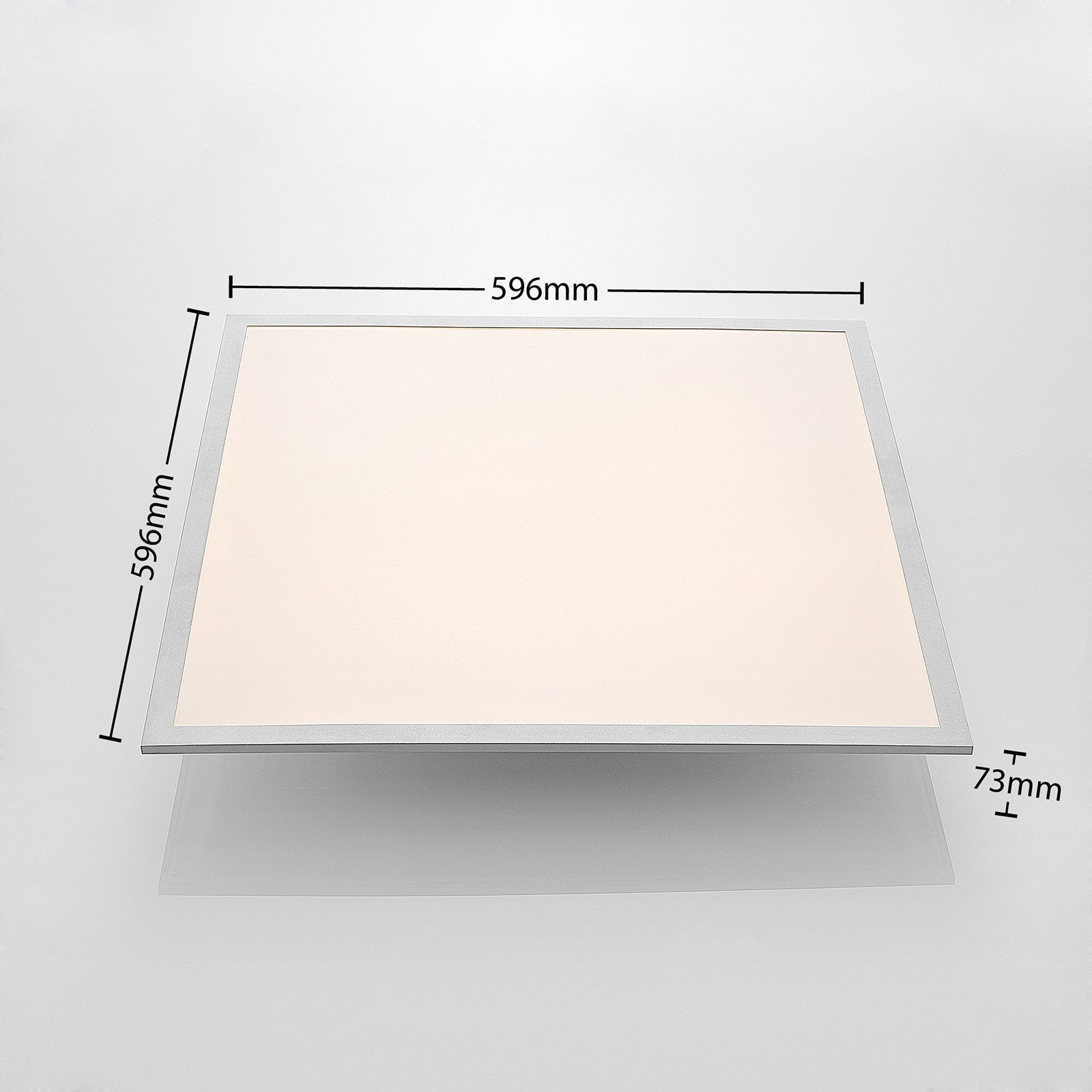 Lindby Stenley -LED-paneeli 4 000 K, 59 cm x 59 cm