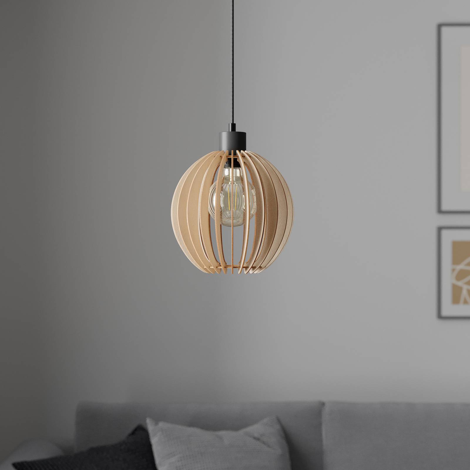 Envostar Clay hängande lampa björk plywood Ø 23 cm