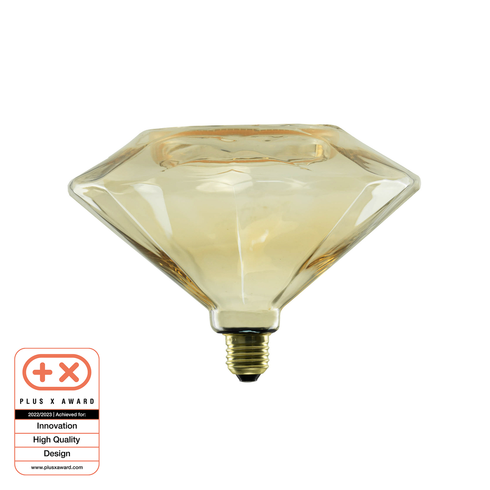 SEGULA LED floating diamond E27 8 W gold dimmable