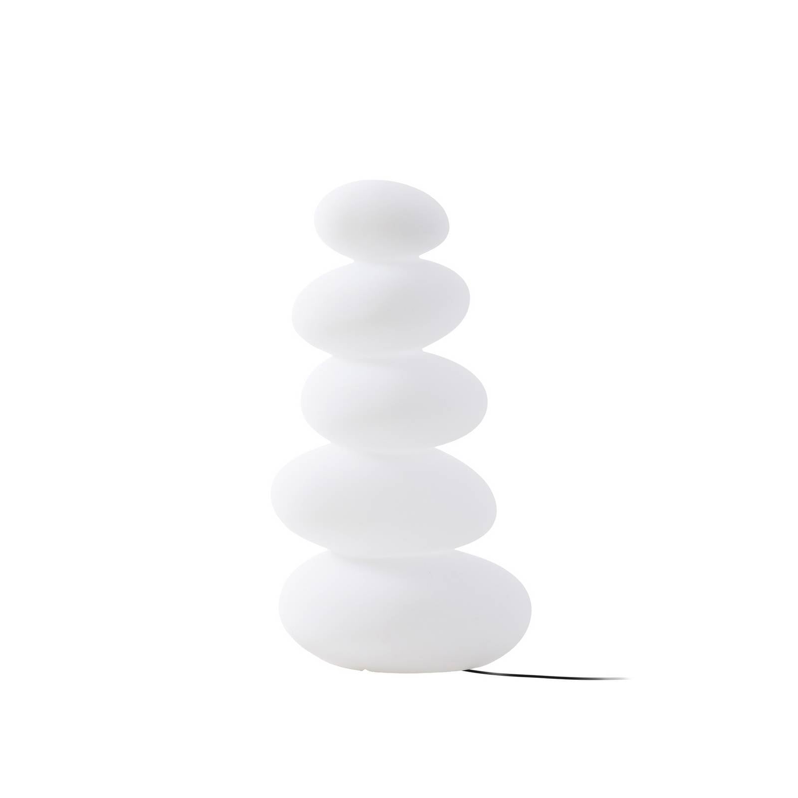 Lucande LED-Terrassenlampe Soriel, weiß, 72cm, stepdim, IP54