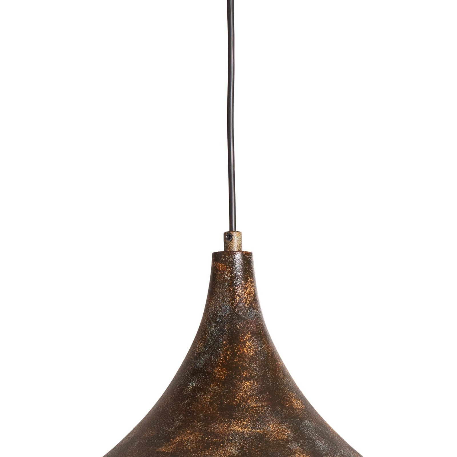 Lampada a sospensione Bitlislim, marrone antico, Ø 41 cm, metallo, E27