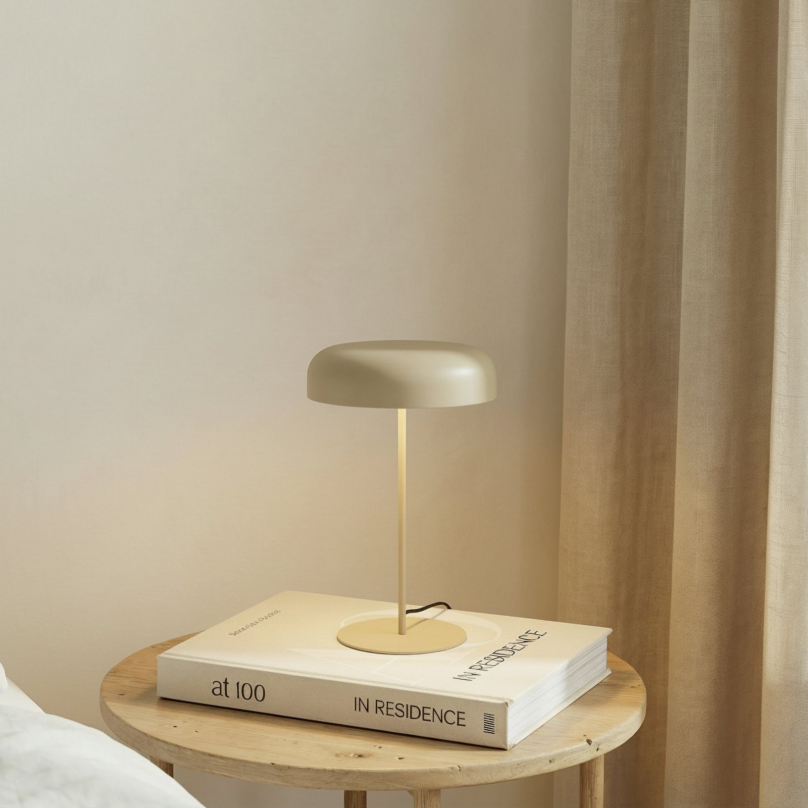 Edion Taffellamp Beige - Lindby