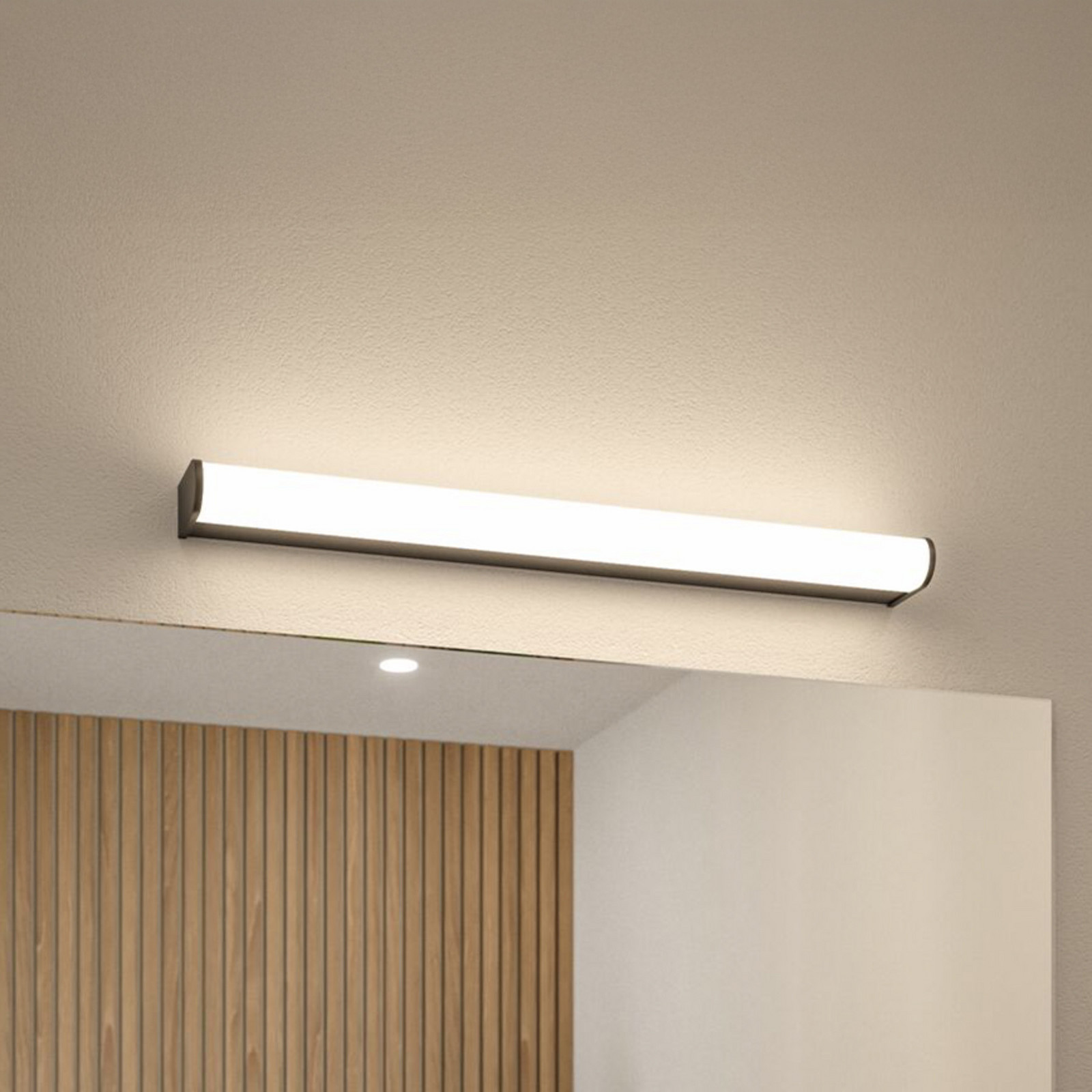 Paulmann aplică de perete LED Arneb negru 59 cm 3.000 K IP44 - Baie - Modern - Aluminiu