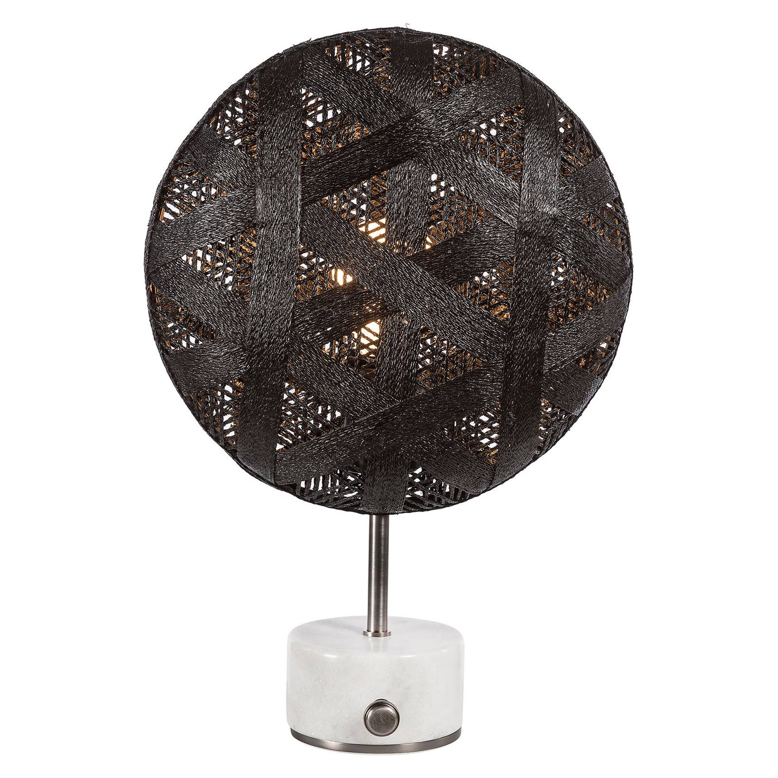 Forestier Chanpen S Hexagonal table argenté/noir