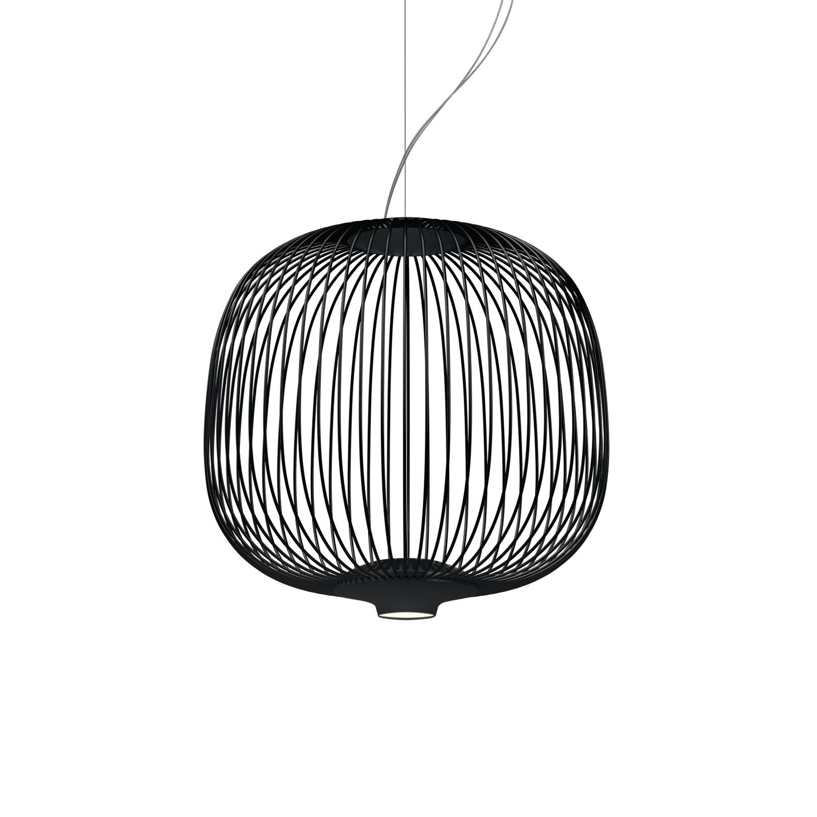 Foscarini Spokes 2 piccola Pendel dimmbar schwarz