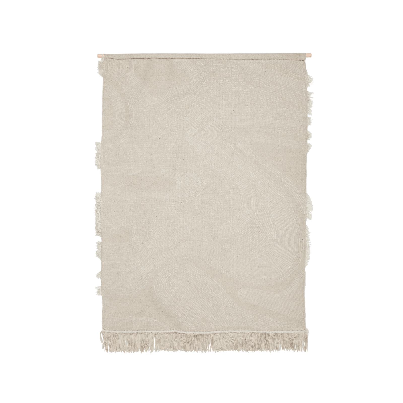 Rime Wandteppich, altweiß, 145 x 110 cm, Wolle - ferm LIVING