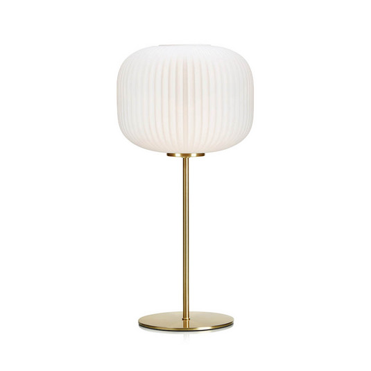 Sober Asztali Lámpa Brushed Brass/White - Markslöjd