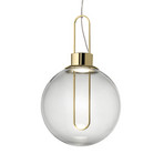 Modo Luce Orb lampă susp. LED, alamă, Ø 25 cm