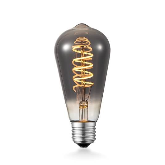 Lucande LED-lampa E27 ST64 4 W 1 800 K dim titan