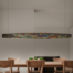 Quitani Persida LED rippvalgusti, 148 cm, löögimetall, kuldne