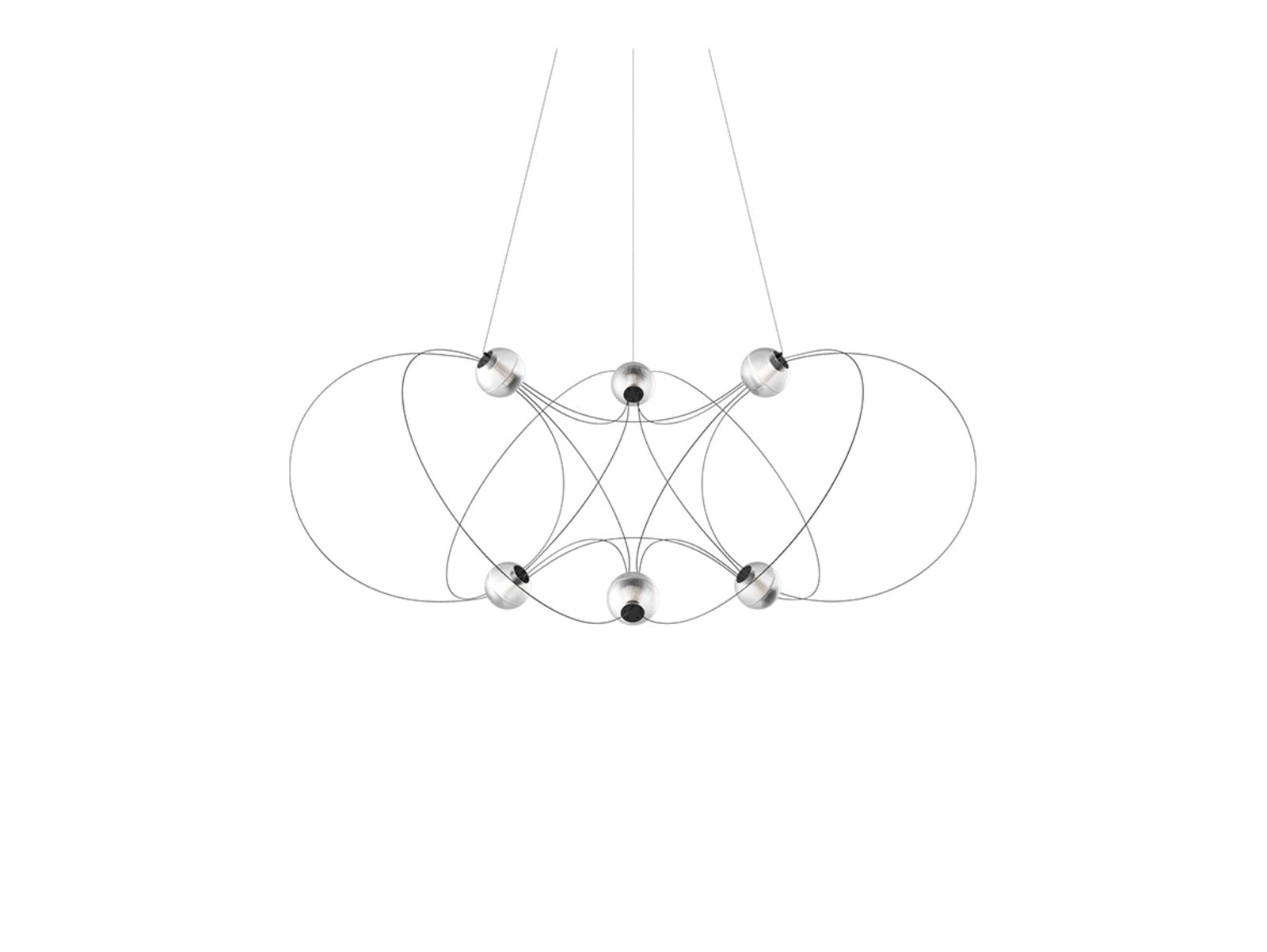 Munari 6 Pendelleuchte Schwarz DCW - Wohnzimmer - Metall