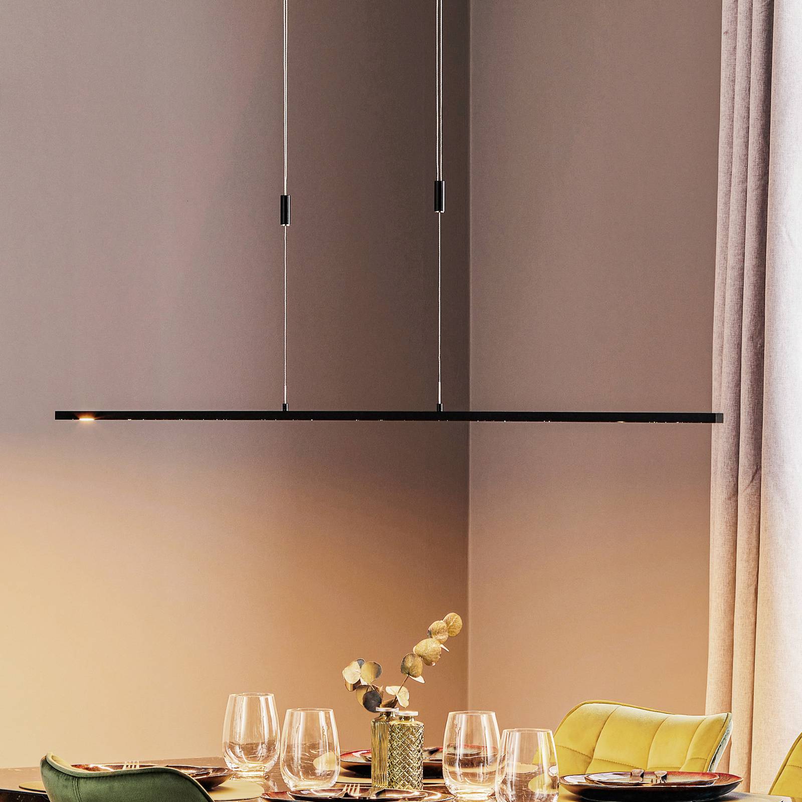 Rothfels Tolu LED hänglampa, svart, 178 cm