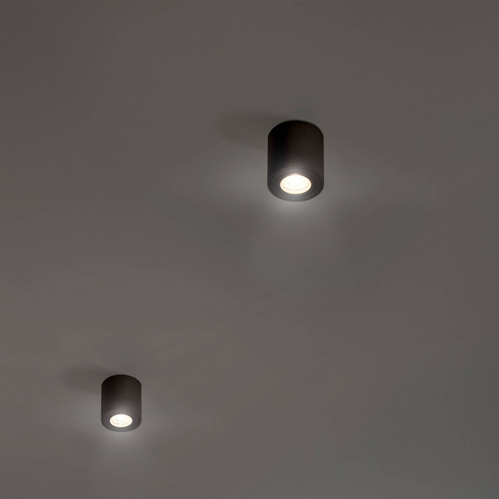 OSRAM Deckenstrahler ROUND, schwarz, Ø 8 cm, Metall, GU10 günstig online kaufen