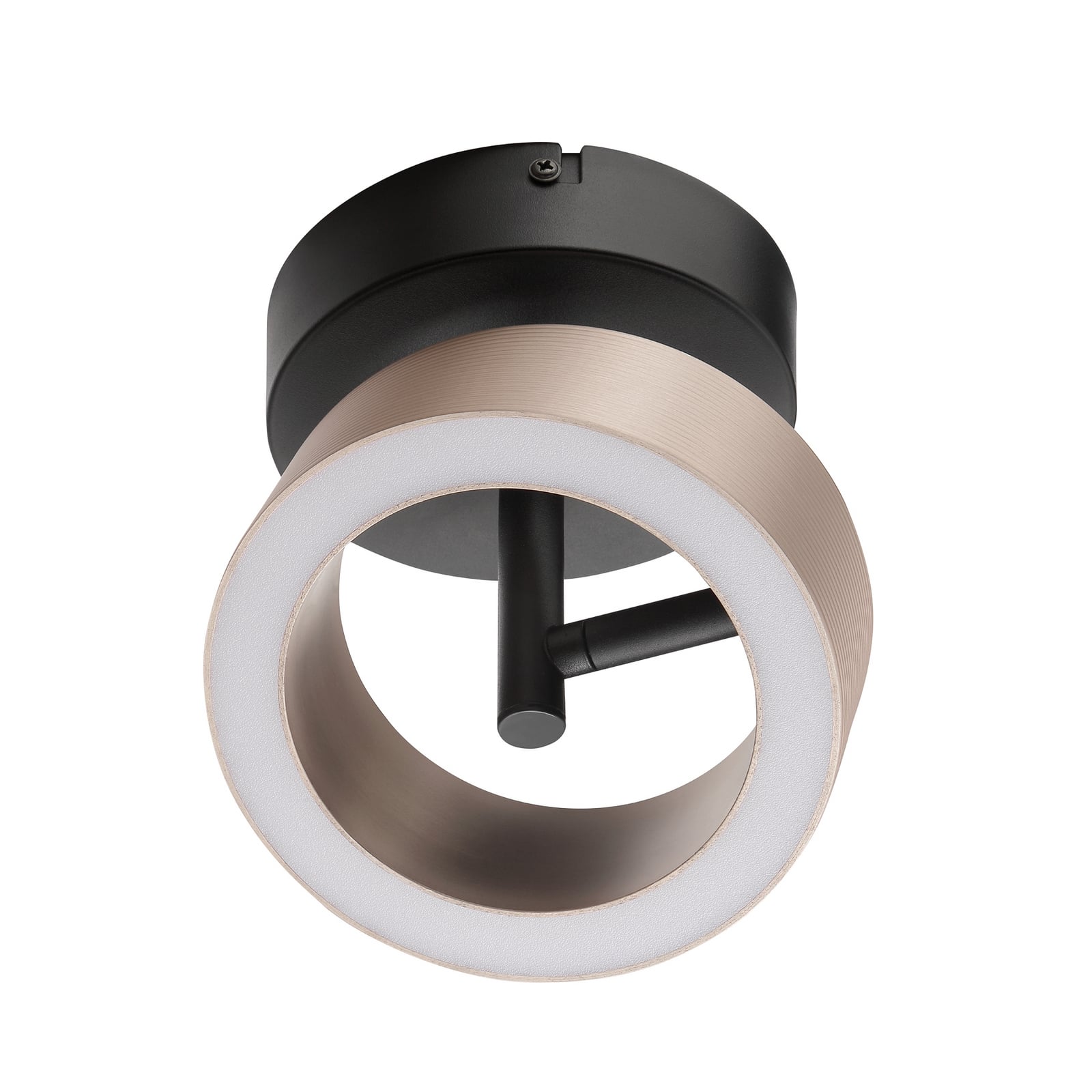LED-uplight Axion, svart/brun, Ø 15 cm, Memory, CCT