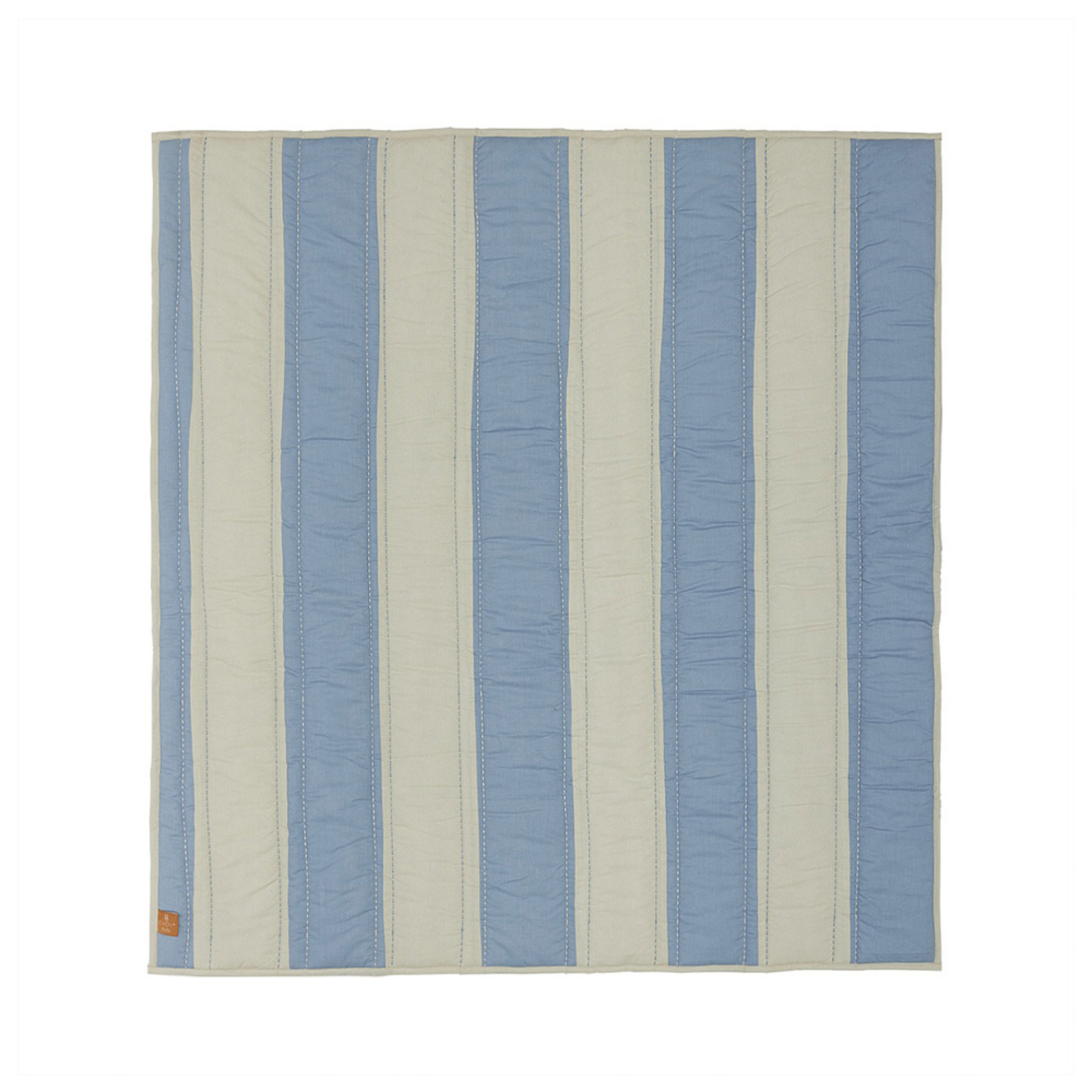 Striped Quilted Överkast Blå/Clay - OYOY Living Design