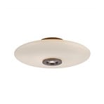 Vitrum LED-Deckenlampe, braun/opal, Glas/Alu, Ø 45cm - PURE