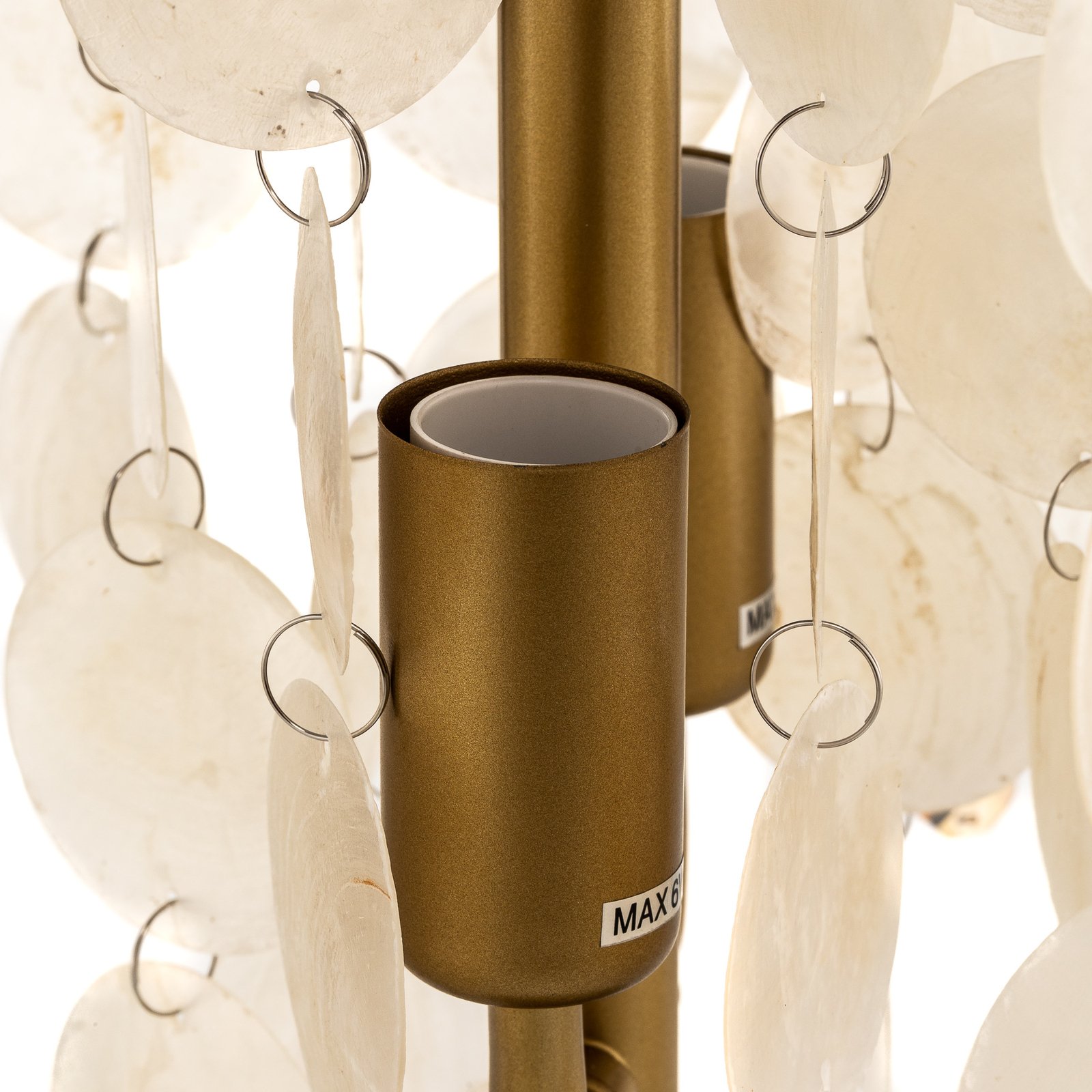 Stolní lampa Ruben s perleťovými prvky