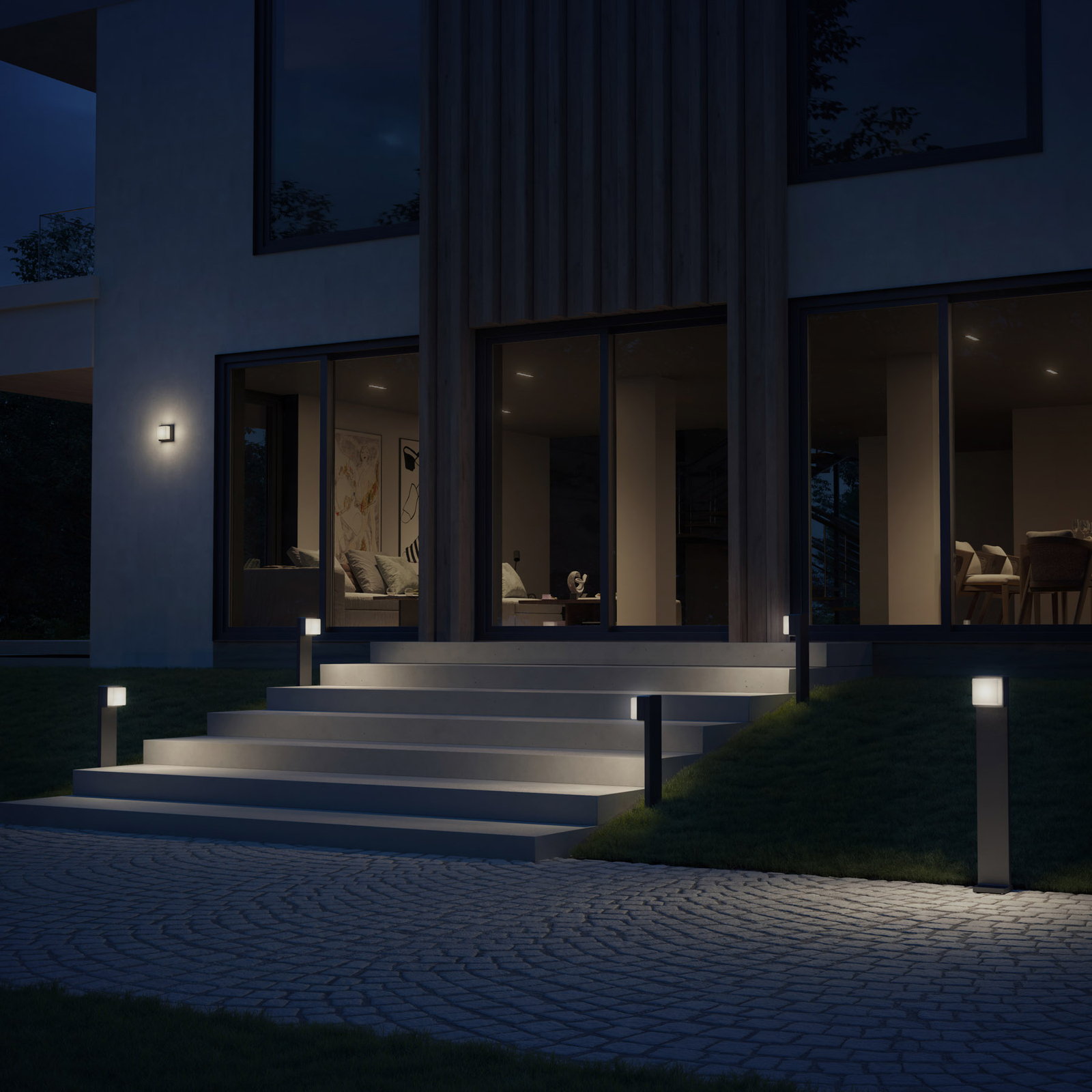 STEINEL L 845 C udendørs LED-væglampe, app-styring