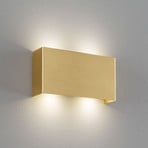 Quitani LED wandlamp Maja, mat messing, breedte 22 cm