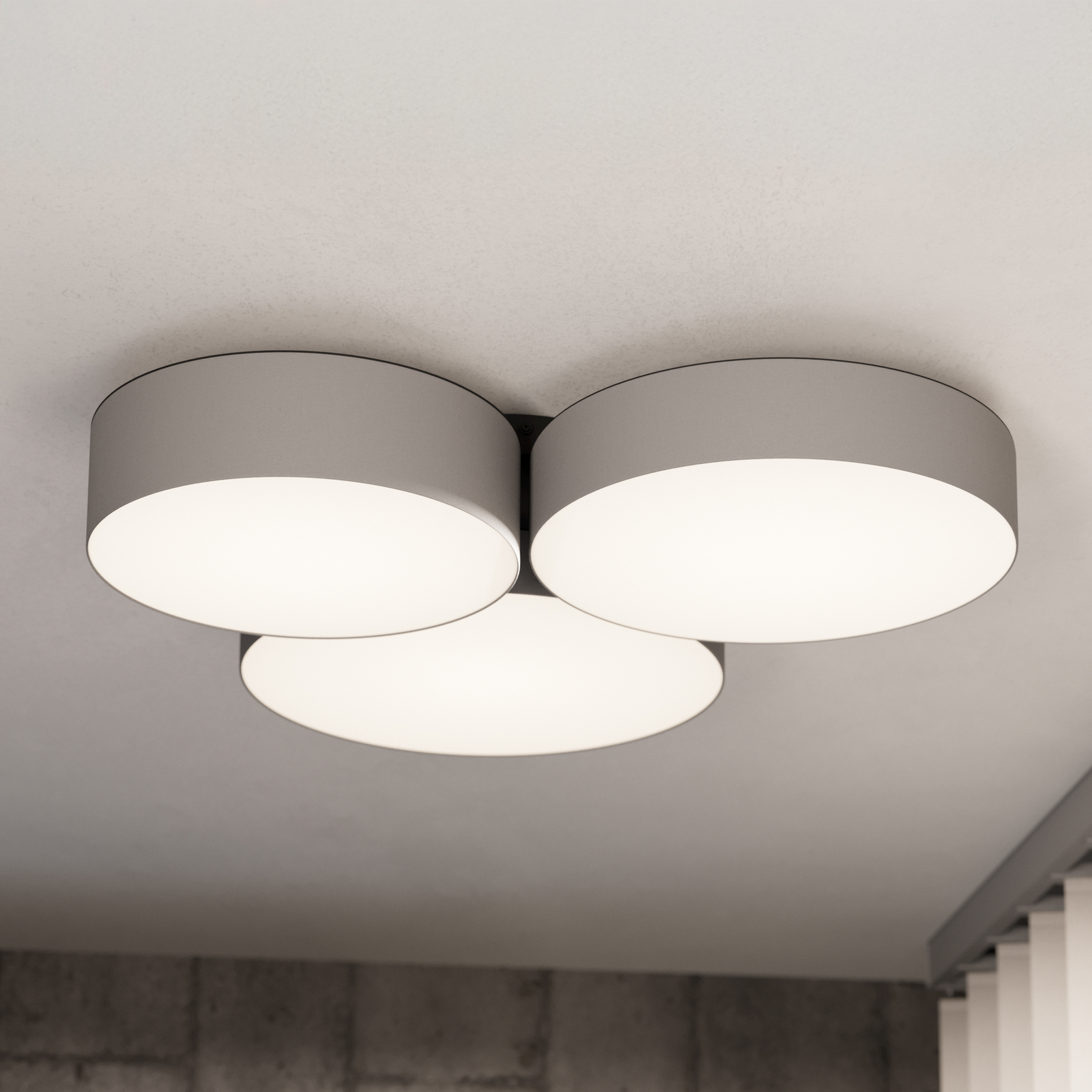 EGLO connect Smart-LED-Deckenleuchte Barbano-Z, grau