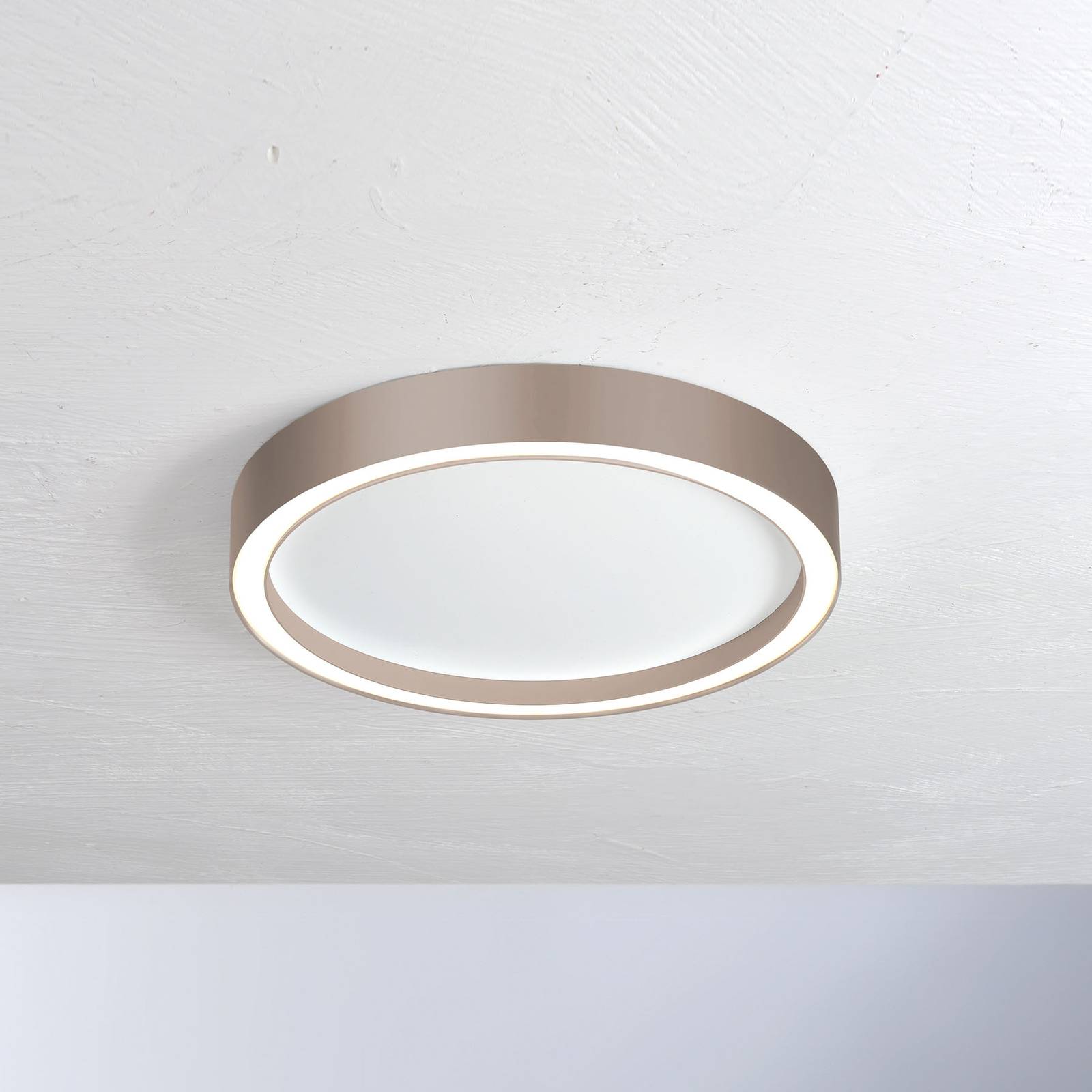 Bopp Aura LED-Deckenlampe Ø 40cm weiß/taupe günstig online kaufen