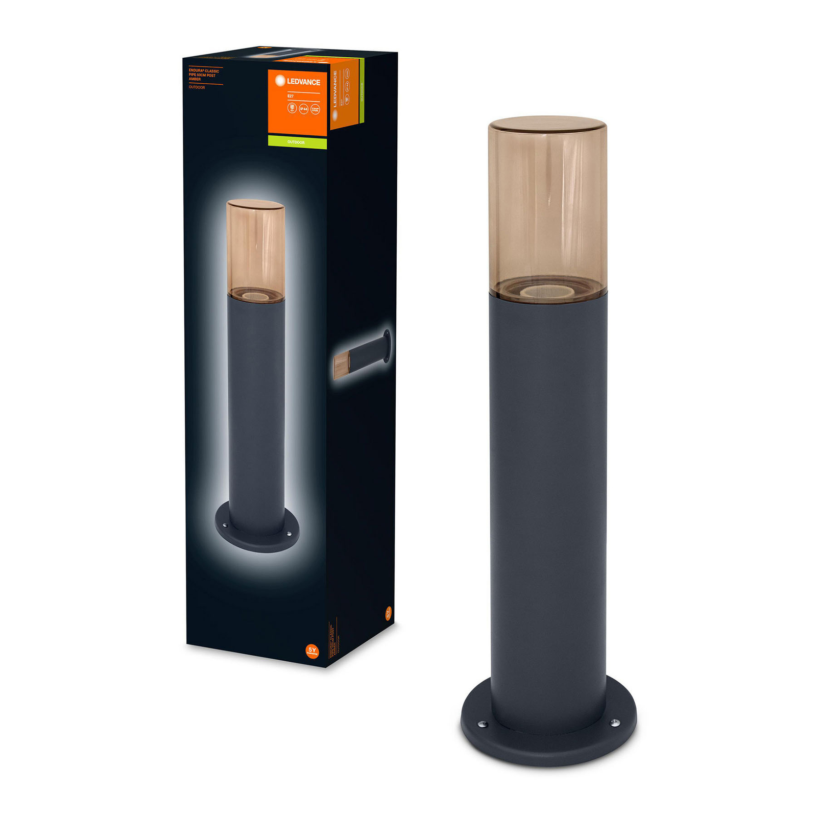 Ledvance Endura Classic Pipe Sockelleuchte amber