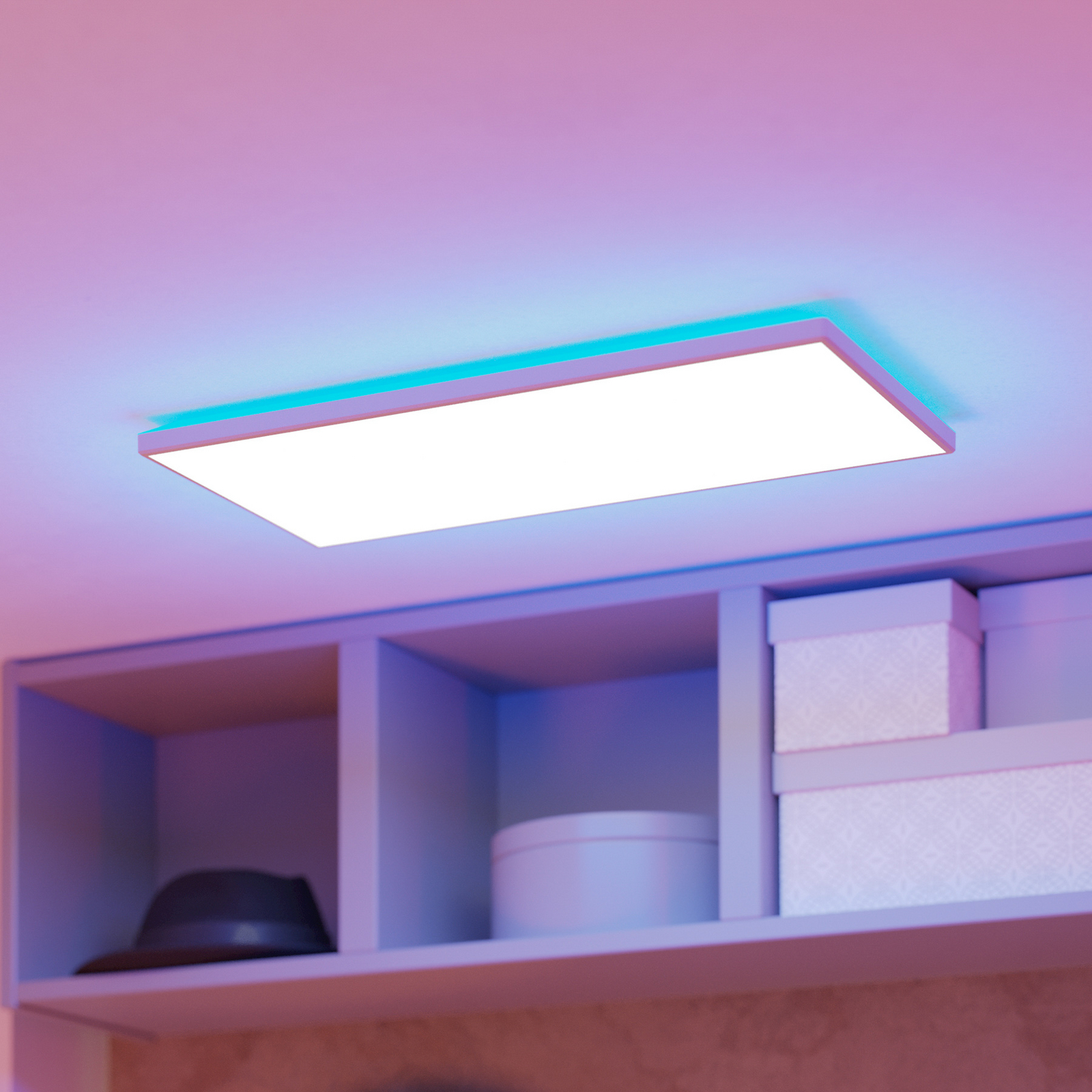 EGLO connect LED plafondlamp Rovito-Z, wit, 57 x 30 cm