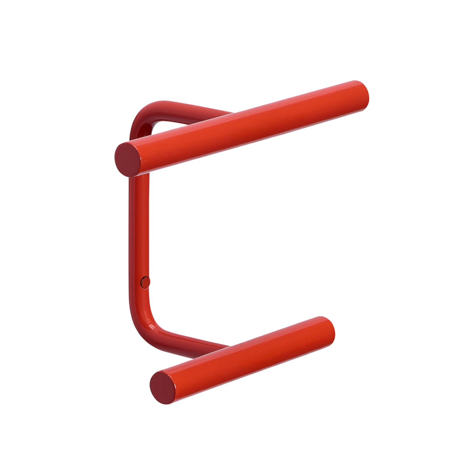 Flip wall coat rack, red, width 20 cm, metal