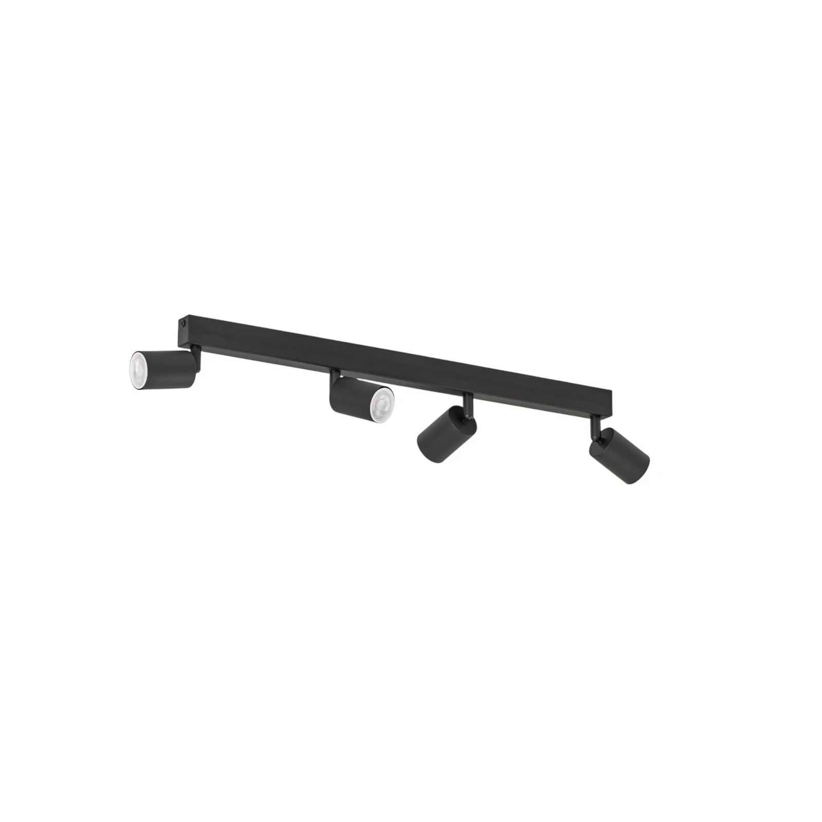 Reflektor sufitowy Top, czarny, 83 cm, 4-punktowa, metal, GU10