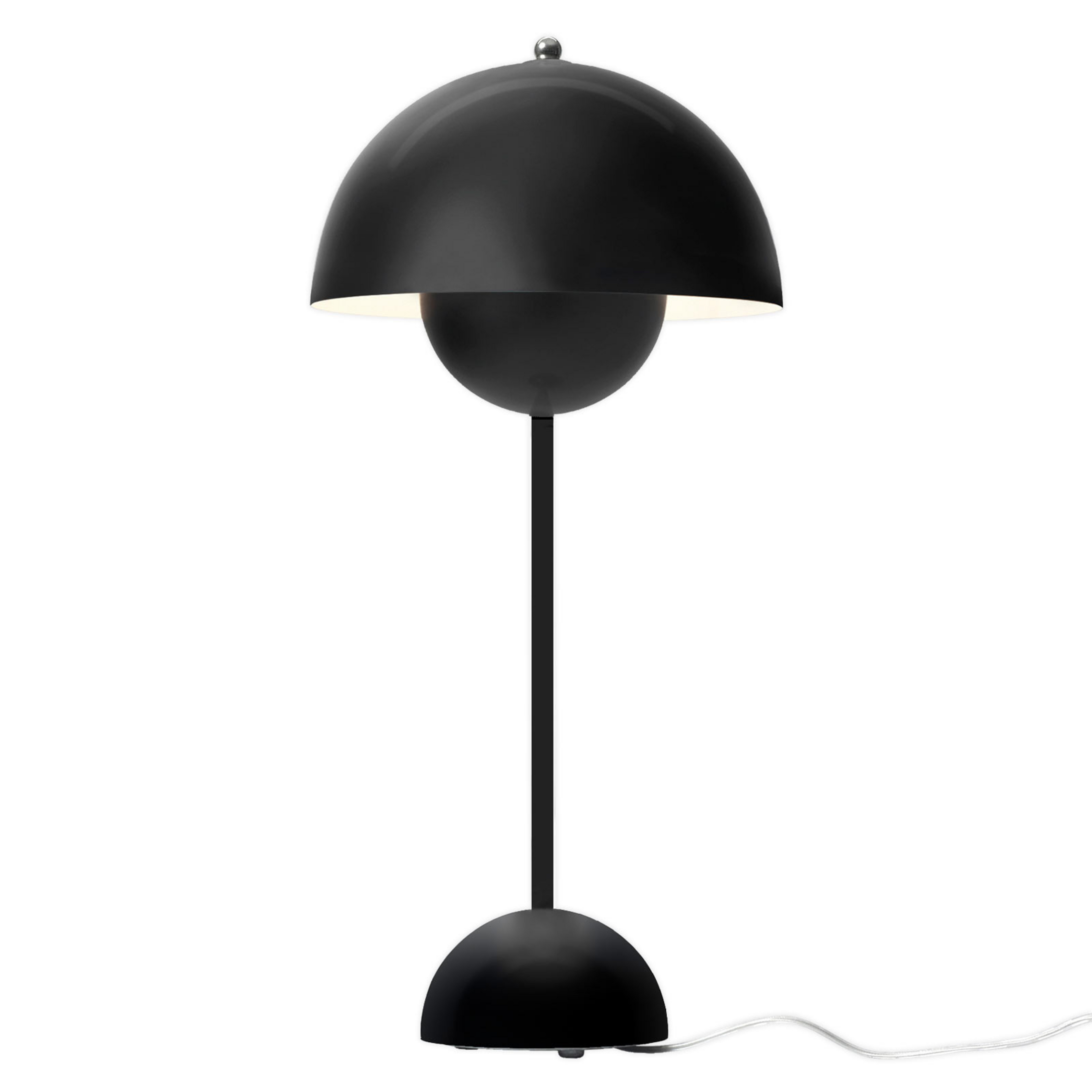 Lampada da tavolo Flowerpot VP3, nero opaco, 50 cm - &TRADITION