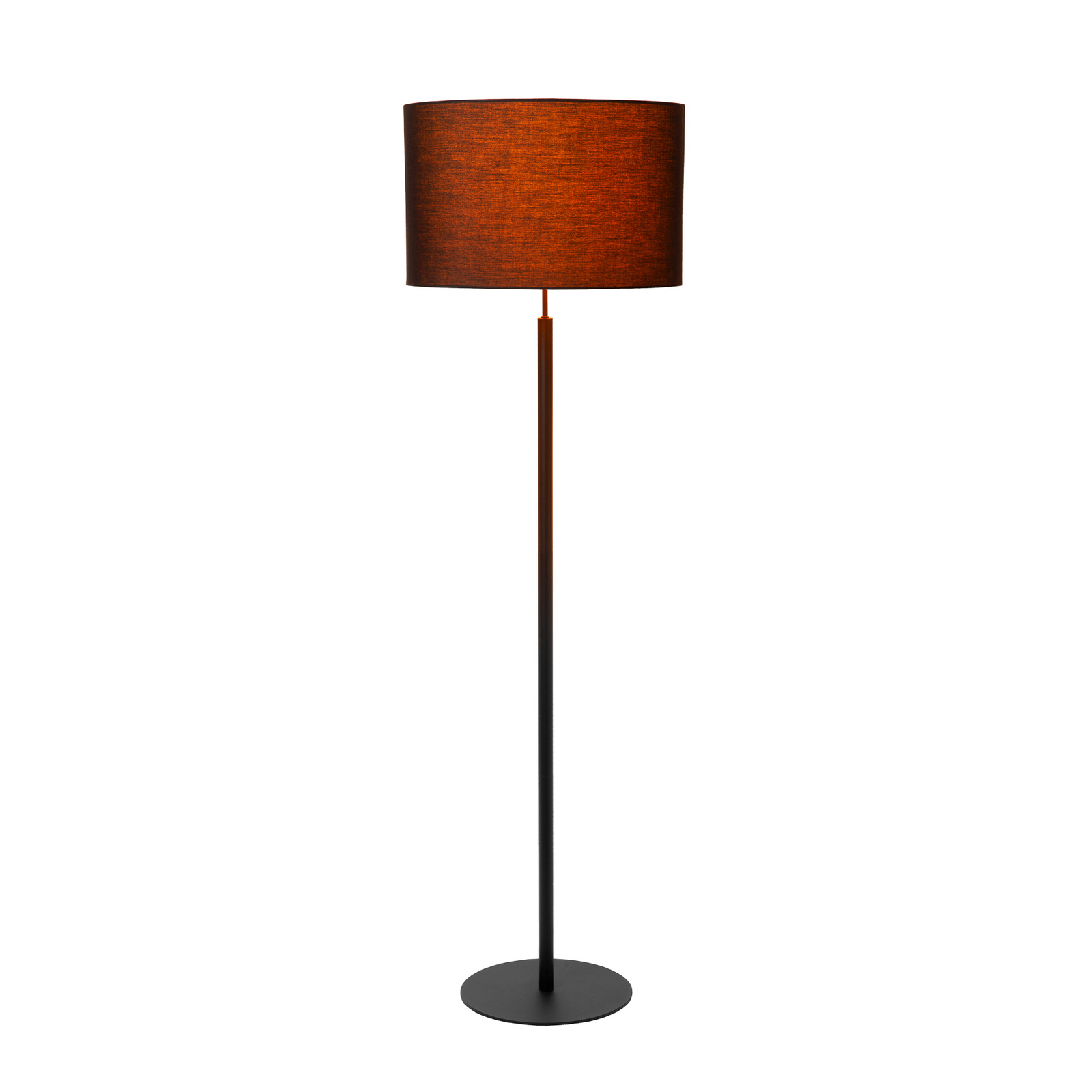 Stojna svetilka MAYA, črna, višina 150 cm, tekstil, E27