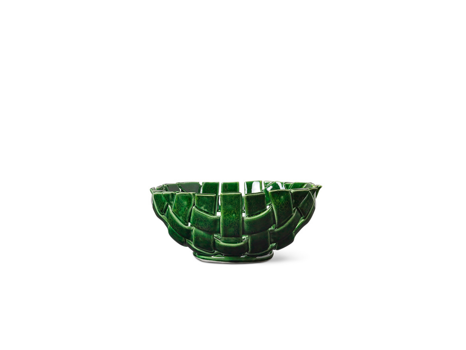 Plait Bowl Ø24 Emerald Verde - Ferm Living