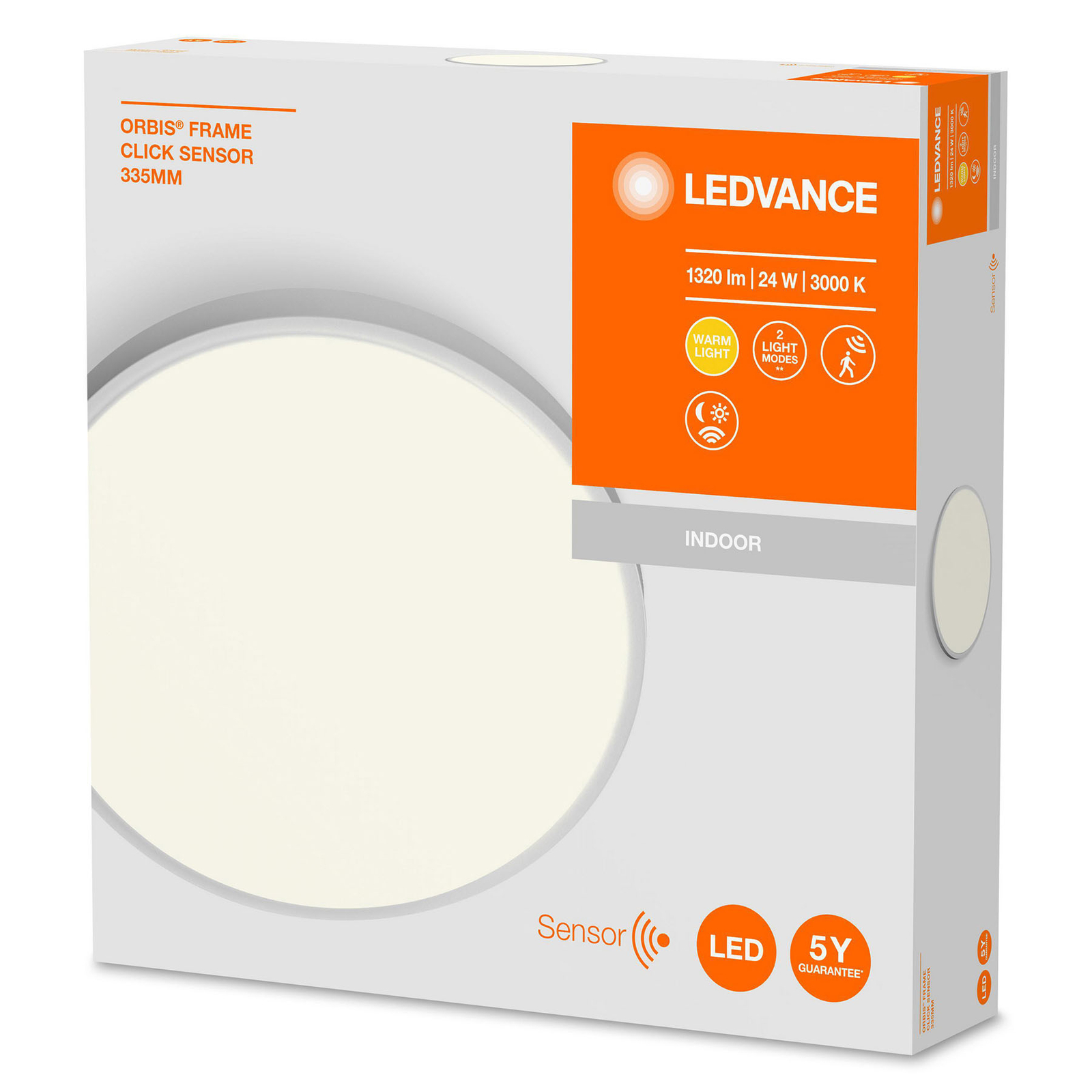 Ledvance Orbis Sensor lampa sufitowa LED Ø33,5cm