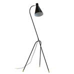 Dyberg Larsen vloerlamp Miles, zwart, hoogte 154,5 cm