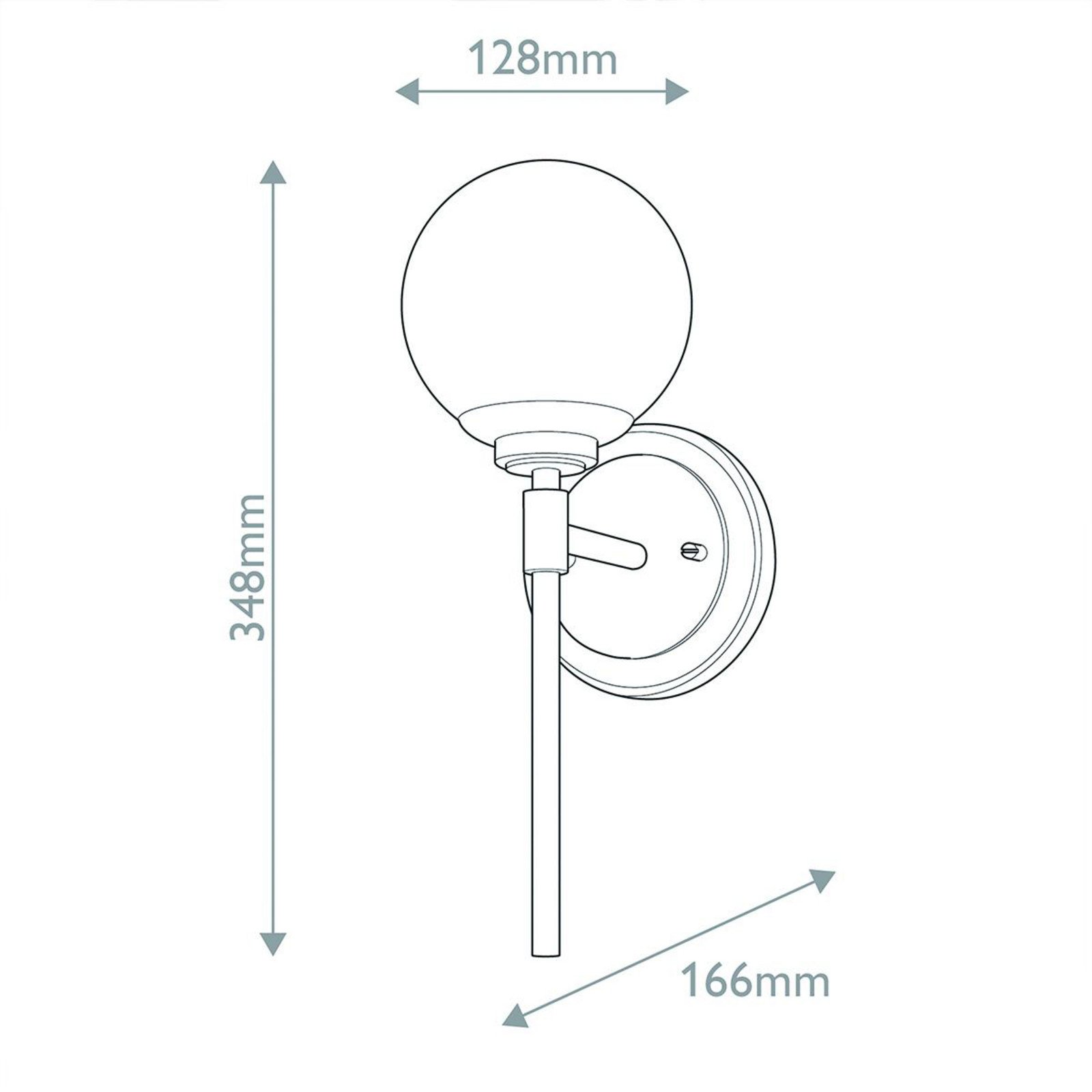 KICHLER Aplică de perete Benno 1 negru-bronz alb oțel sticlă IP44 G9 - Camera de zi / sufragerie - Modern - negru bronz alb - Metal