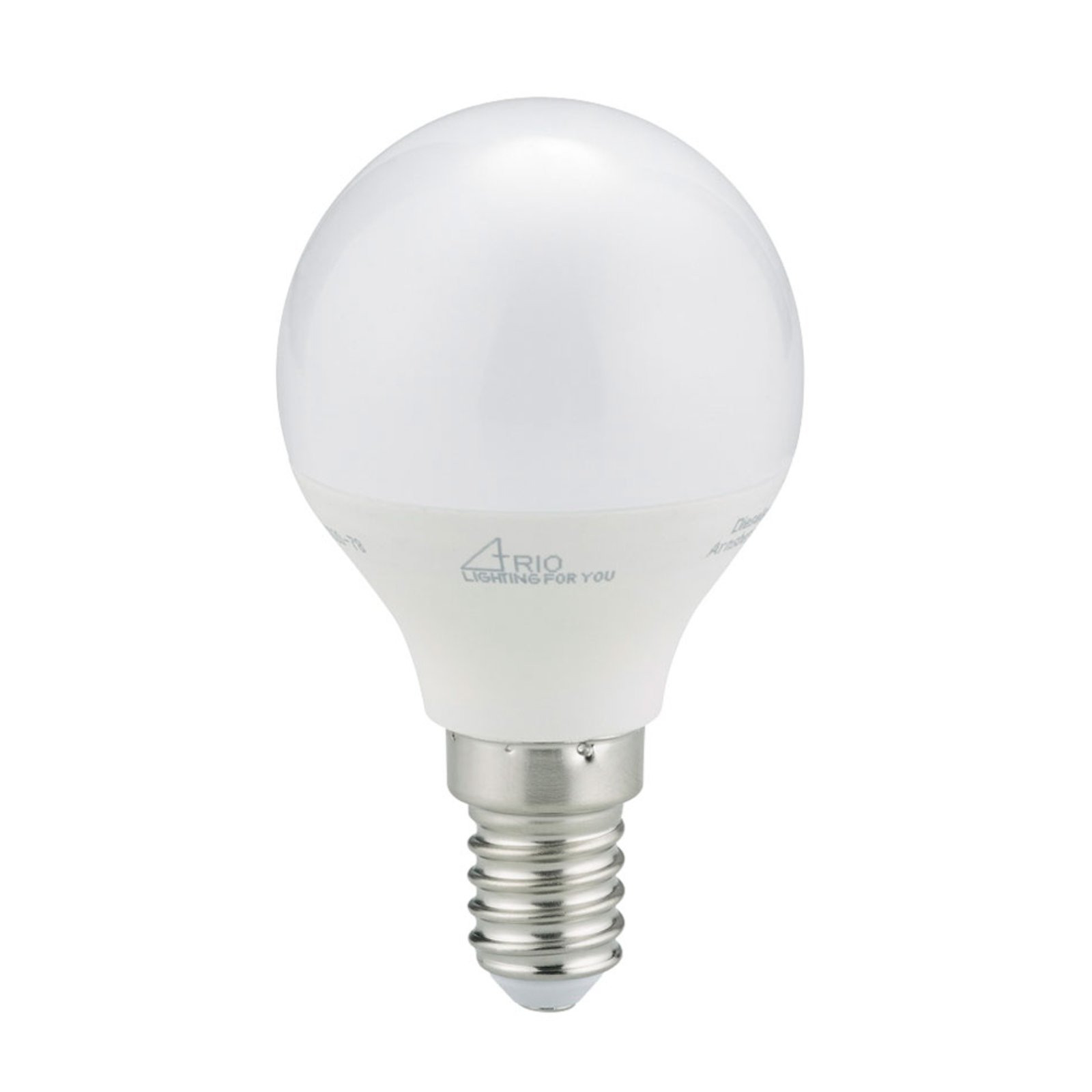 Candeeiro suspenso LED E14 3,5W, branco quente, opalino