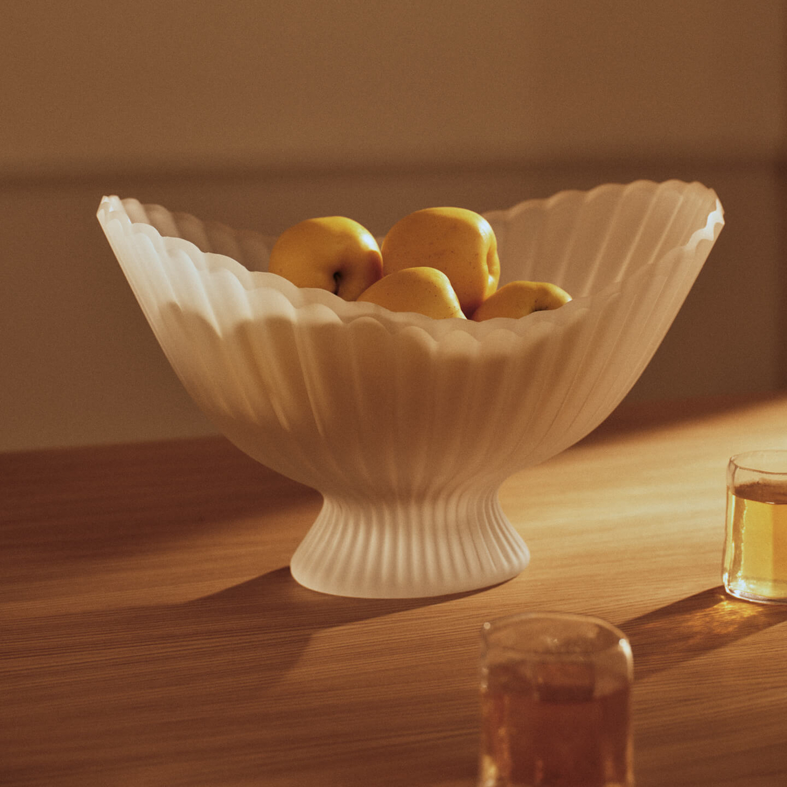 FOUNTAIN tál, magasság 24 cm, matt üveg - LIVING