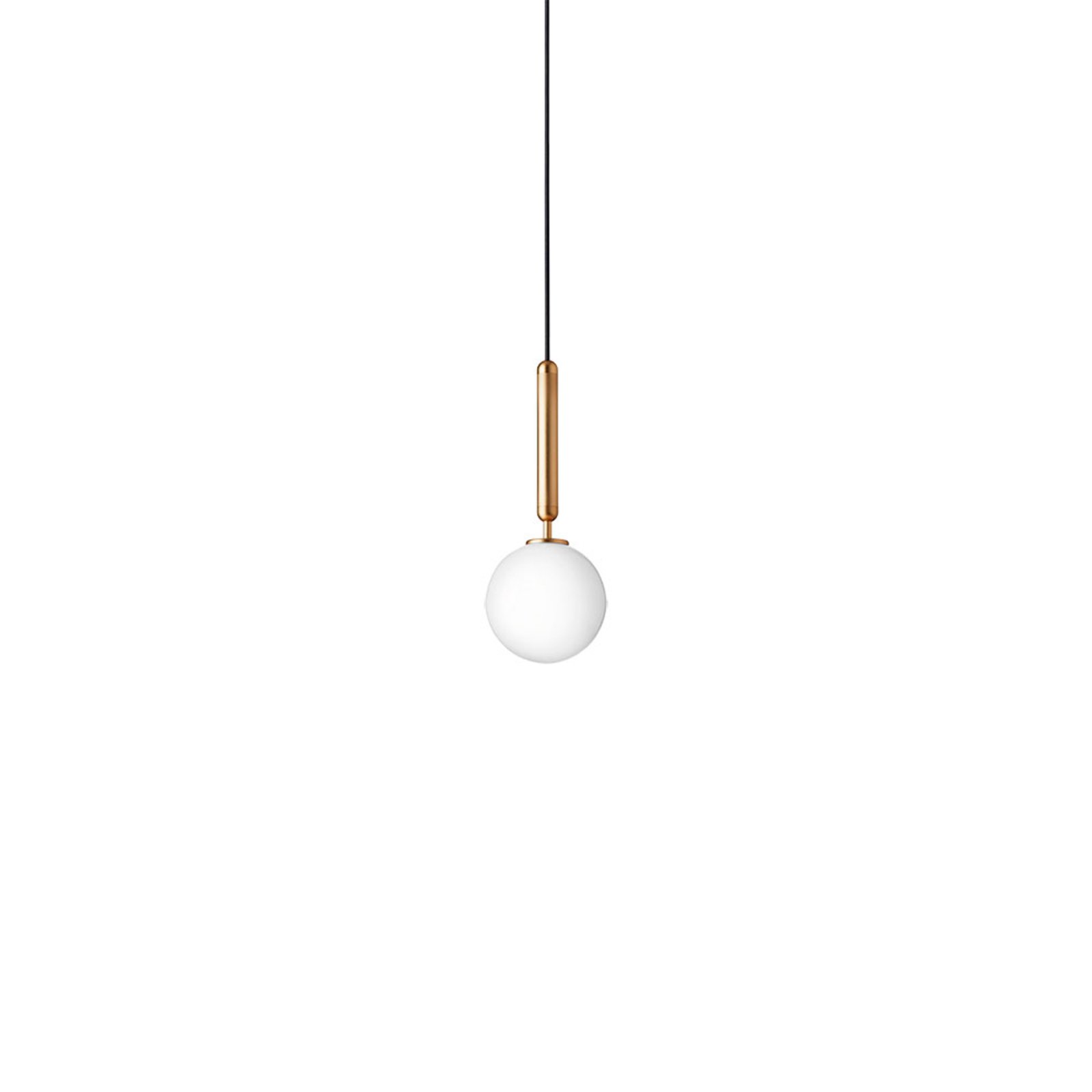 Miira 1 Závěsná Lampa Brass/Opal White - Nuura